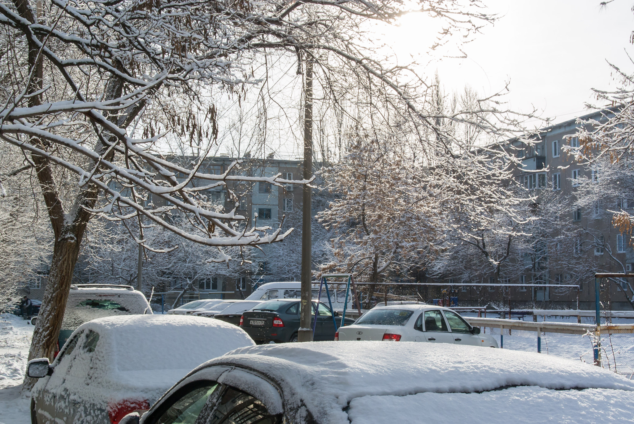 Nikon 1 Nikkor 11-27.5mm F3.5-5.6 sample photo. Snow morning photography