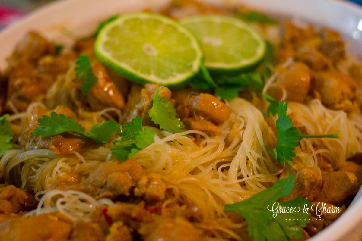 Canon EF 40mm F2.8 STM sample photo. Chicken with rice noodles photography