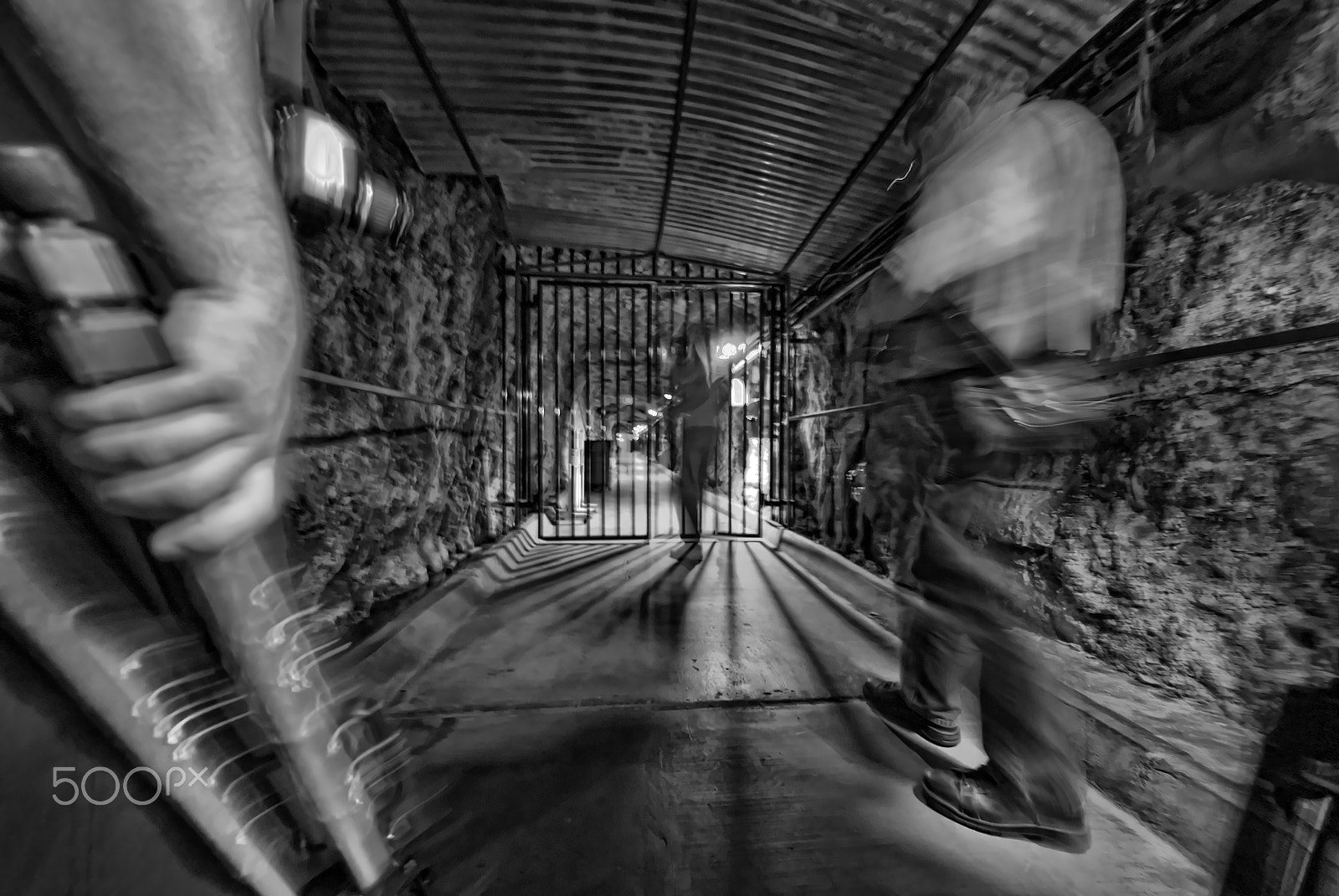 Nikon AF DX Fisheye-Nikkor 10.5mm F2.8G ED sample photo. Hoover dam tunnel photography