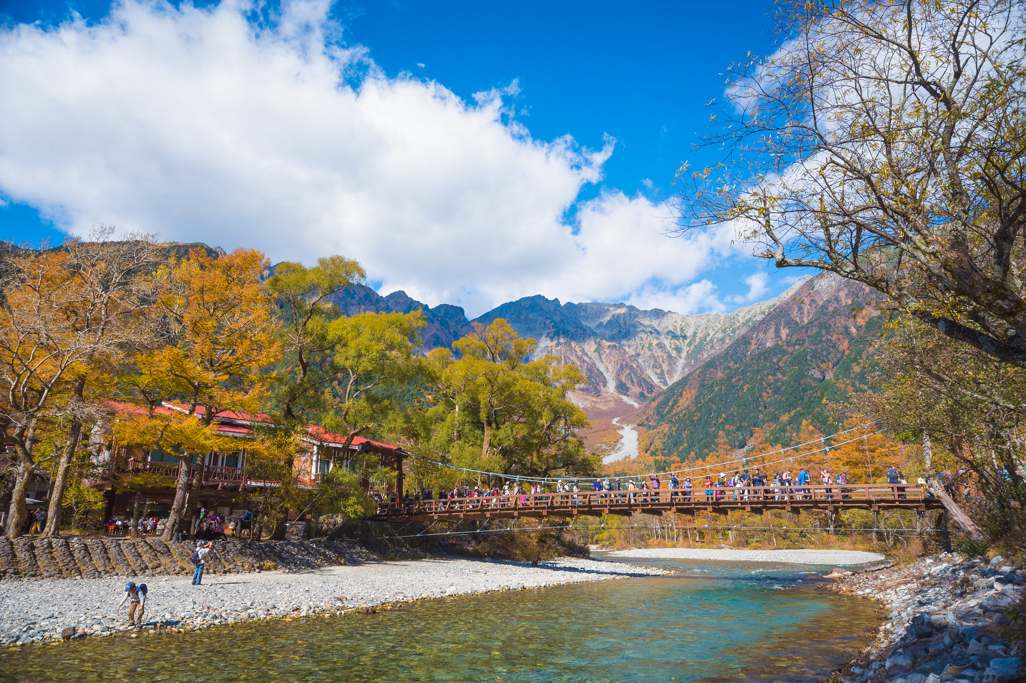 Sigma 10-20mm F4-5.6 EX DC HSM sample photo. Kamikochi japan bridge photography