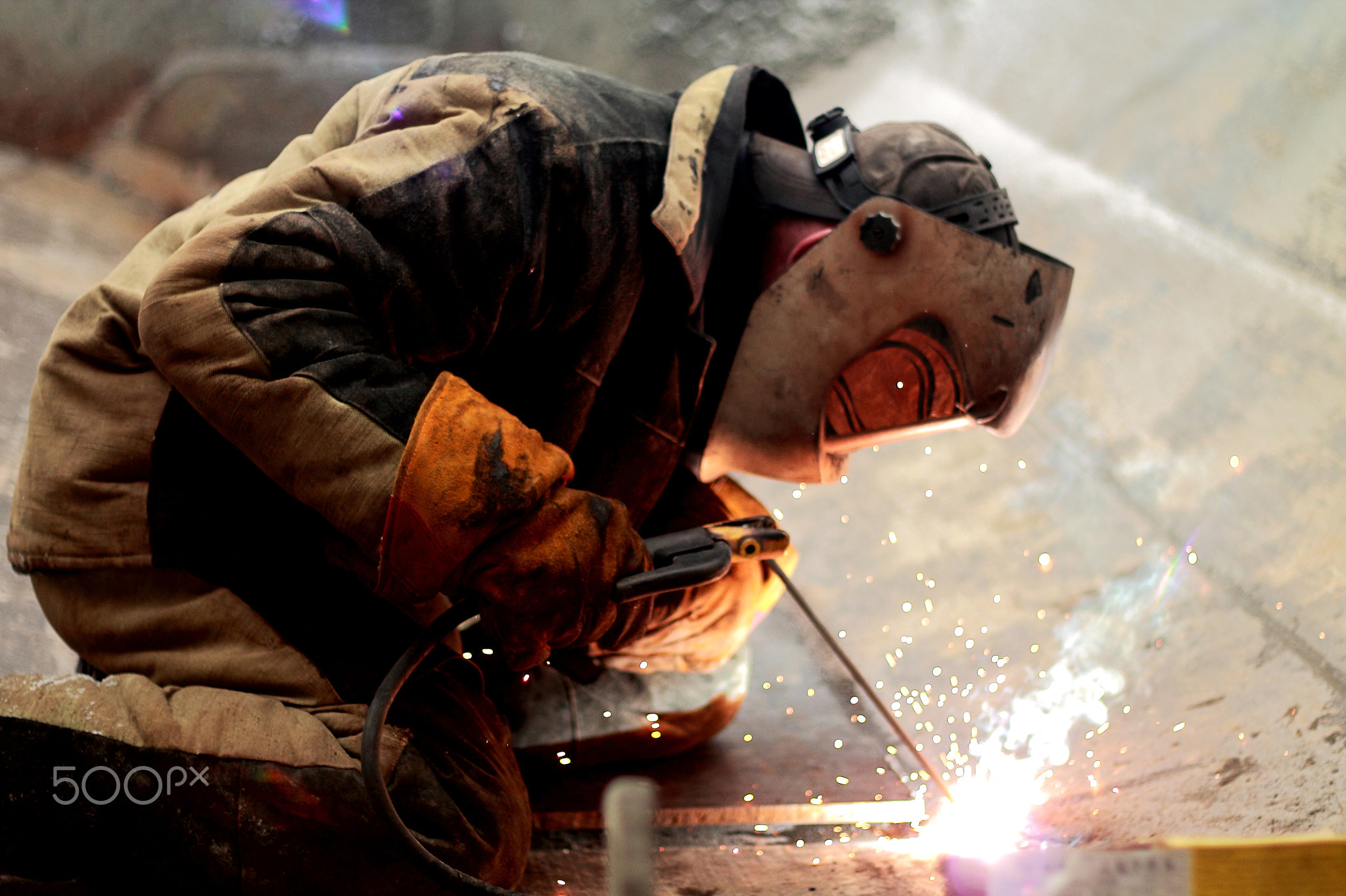 Welder Working