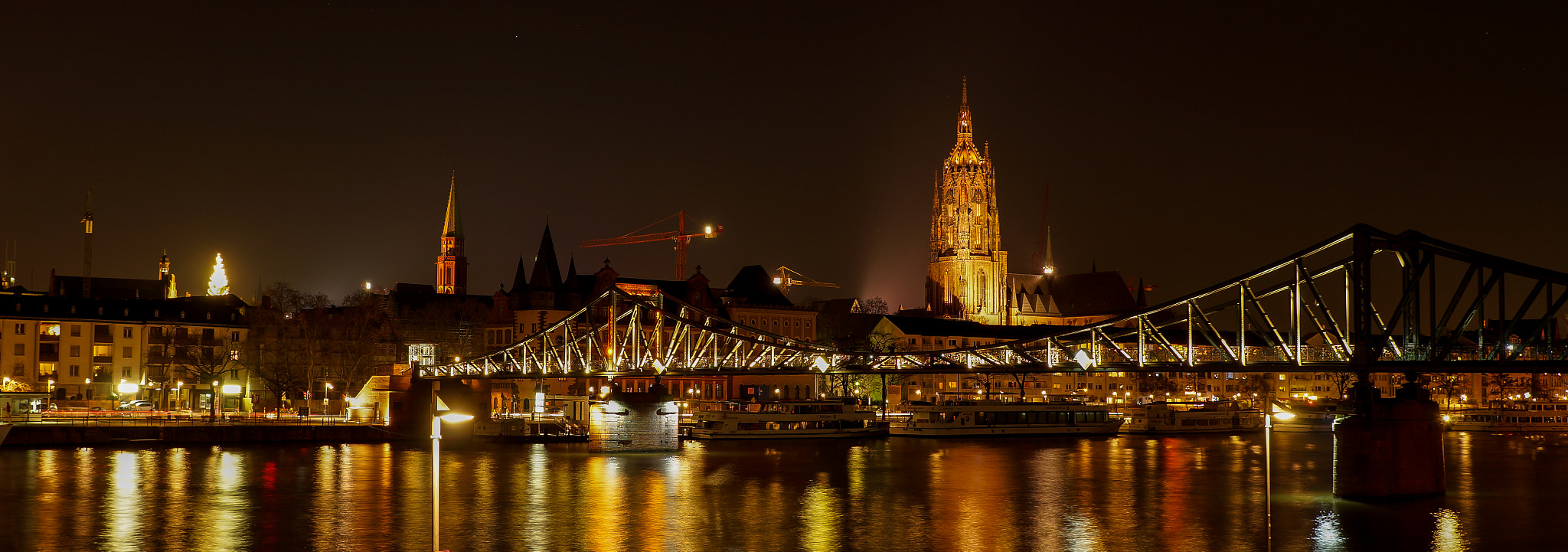 Sony a99 II sample photo. Frankfurt night photography