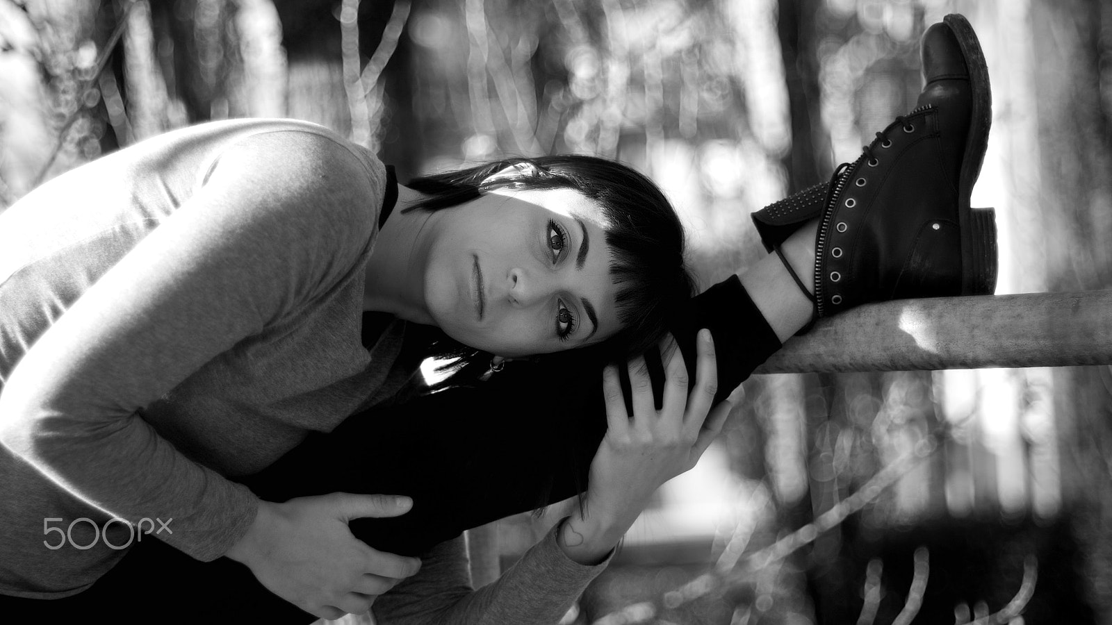 Pentax K20D + Pentax smc FA 50mm F1.4 sample photo. Francesca b&w photography