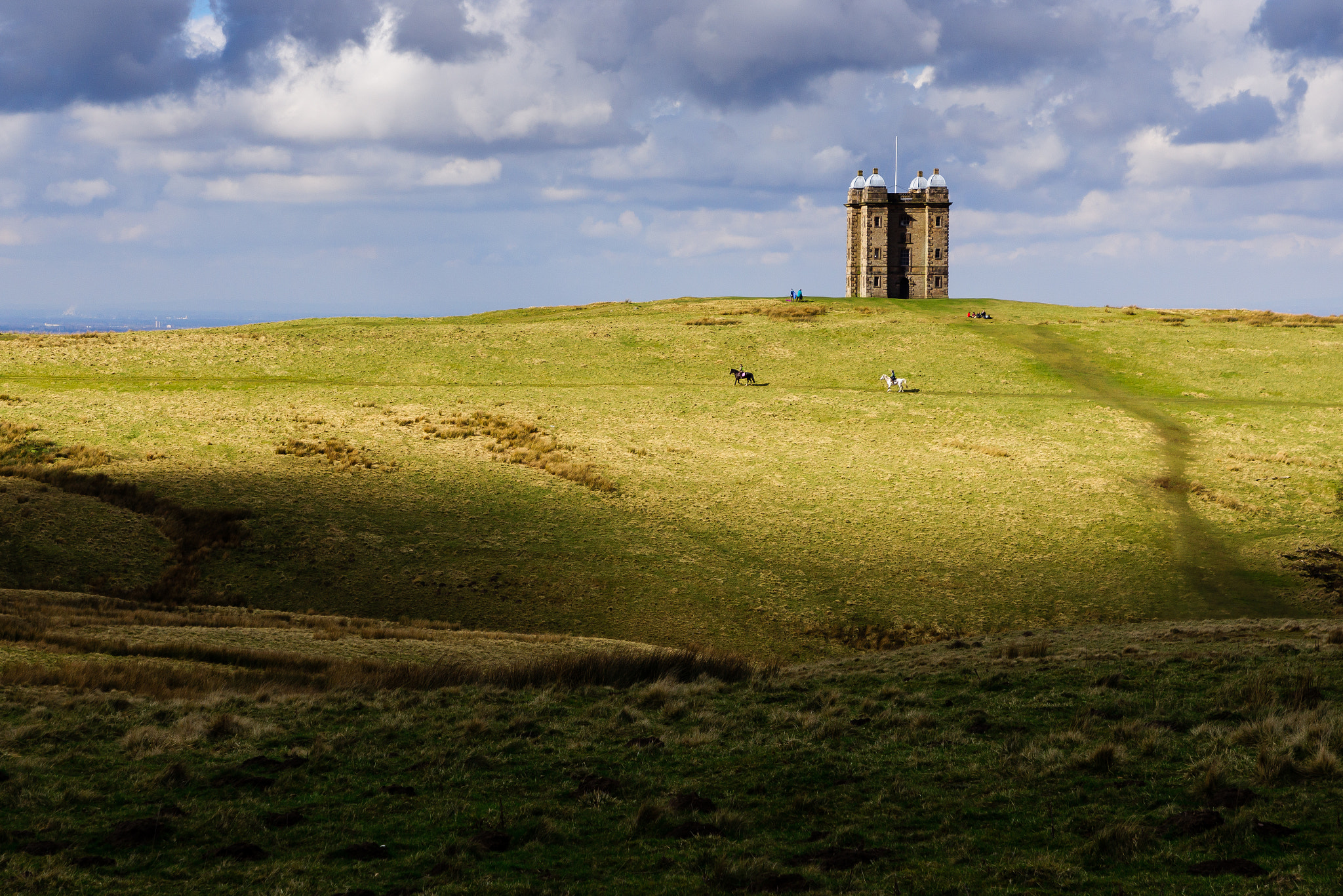 Sony SLT-A65 (SLT-A65V) + Tamron SP 24-70mm F2.8 Di VC USD sample photo. Lyme park hunting tower photography
