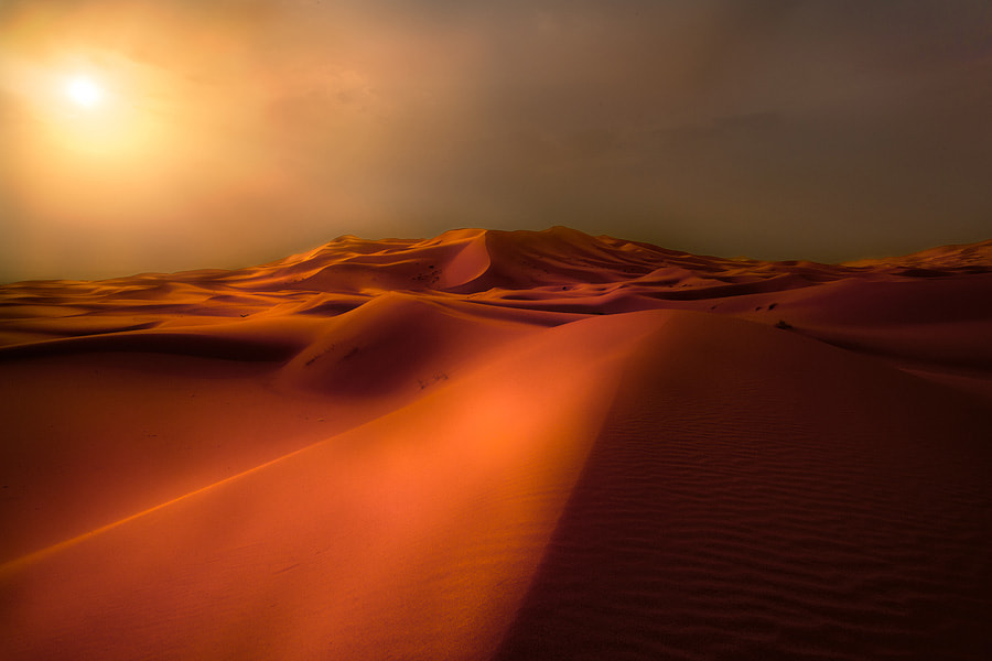 Nikon AF-S Nikkor 17-35mm F2.8D ED-IF sample photo. Sahara storm photography
