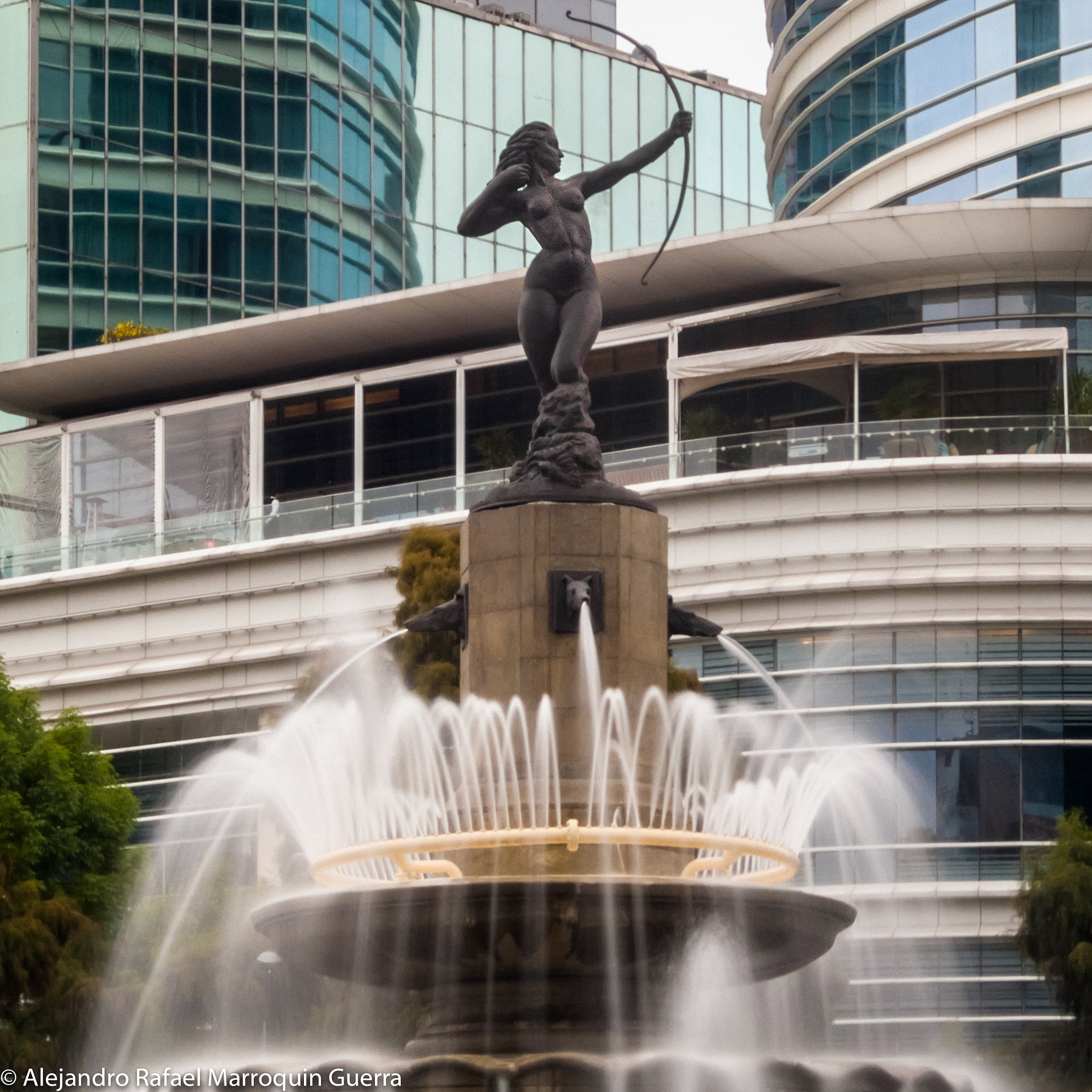 Fujifilm FinePix E550 sample photo. Diana the huntress fountain.jpg photography