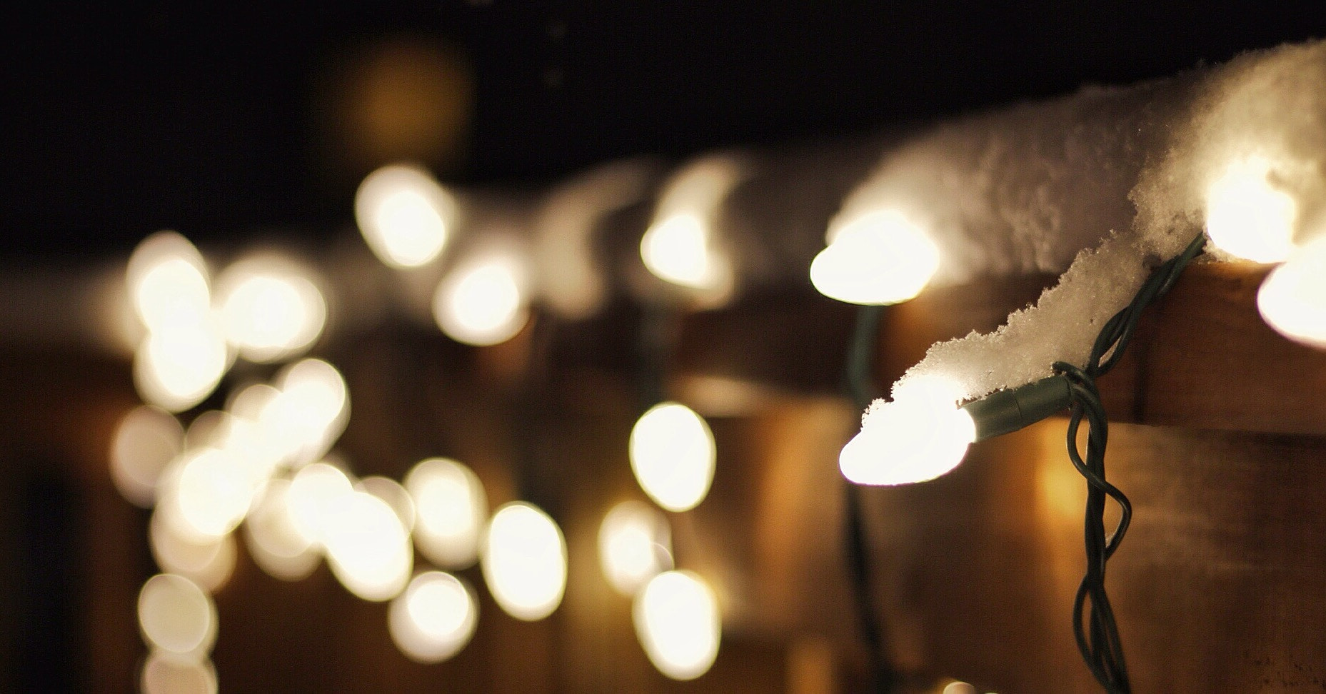 Canon EF 50mm F1.8 STM sample photo. Snow covered lights photography