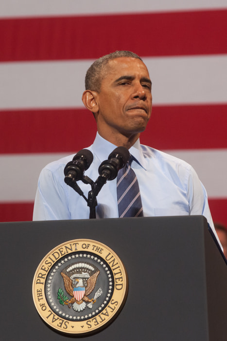 Canon EF 80-200mm f/2.8L sample photo. Barack obama photography