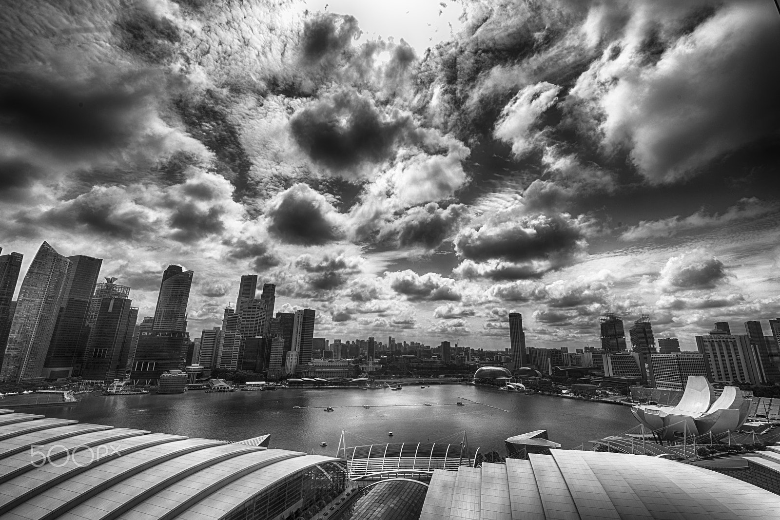 Nikon D3X + Nikon AF-S Nikkor 14-24mm F2.8G ED sample photo. Singapore marina bay sunset photography