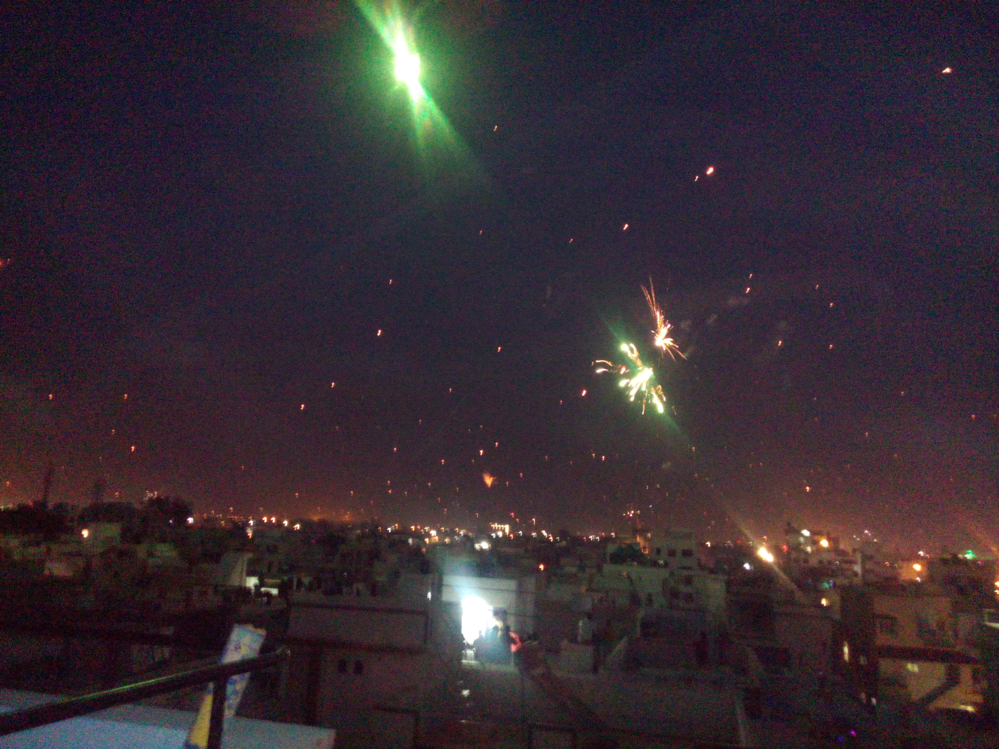 Micromax Canvas Spark sample photo. Fireworks show photography