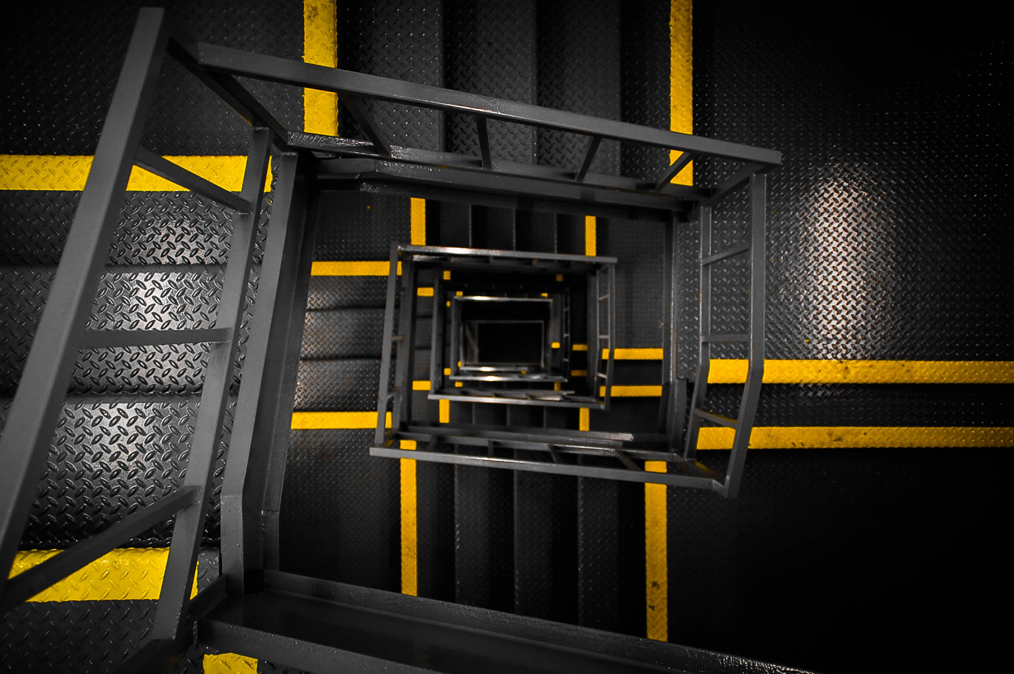 Nikon D50 sample photo. Stairwell photography