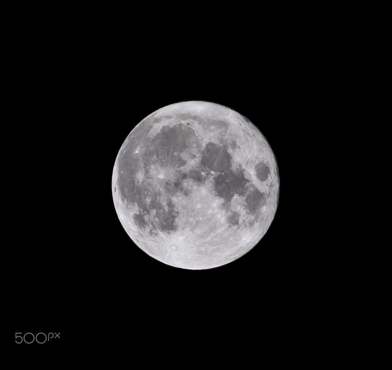 Nikon D3100 + Nikkor 45mm f/2.8 P sample photo. Xmas full moon. i definitely need a bigger lens... photography