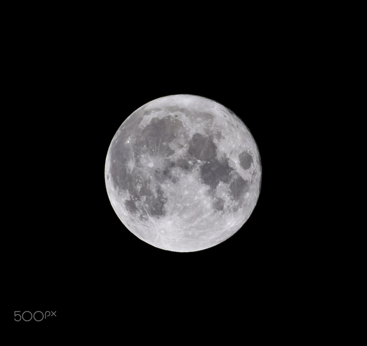 Nikkor 45mm f/2.8 P sample photo. Xmas full moon. i definitely need a bigger lens... photography