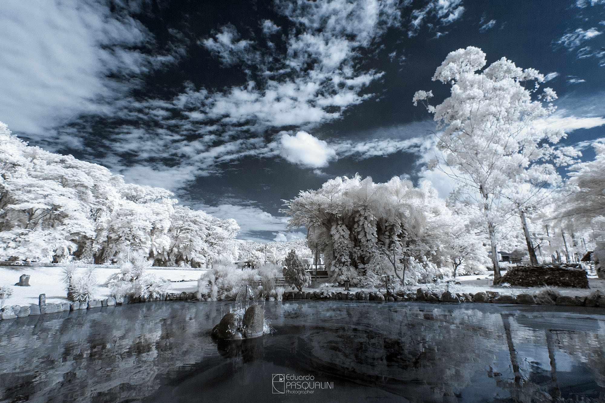 Canon EOS 30D + Sigma 10-20mm F3.5 EX DC HSM sample photo. Infrared garden photography