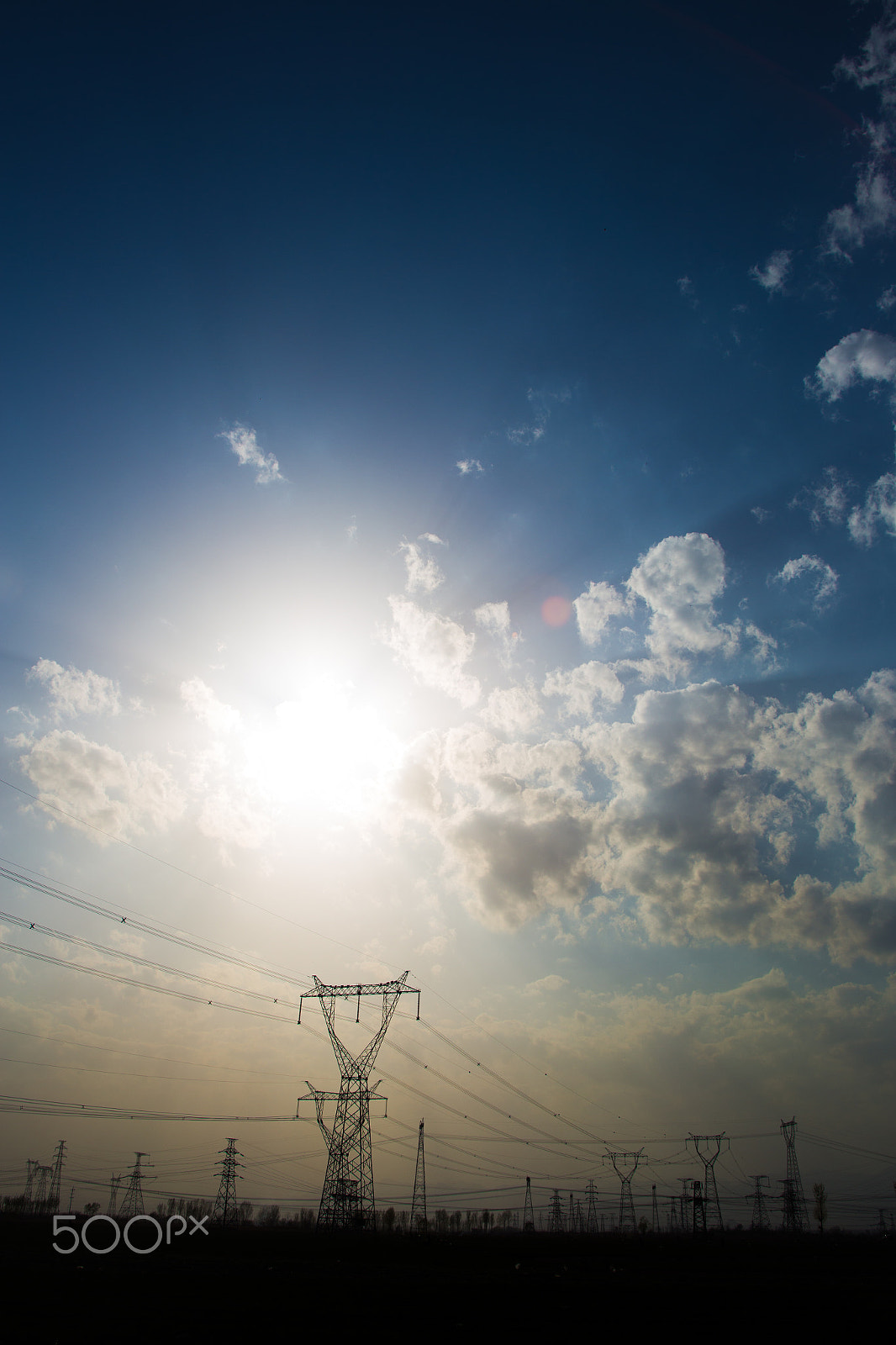 Canon EF 28-80mm f/2.8-4L sample photo. Electricity pylons photography