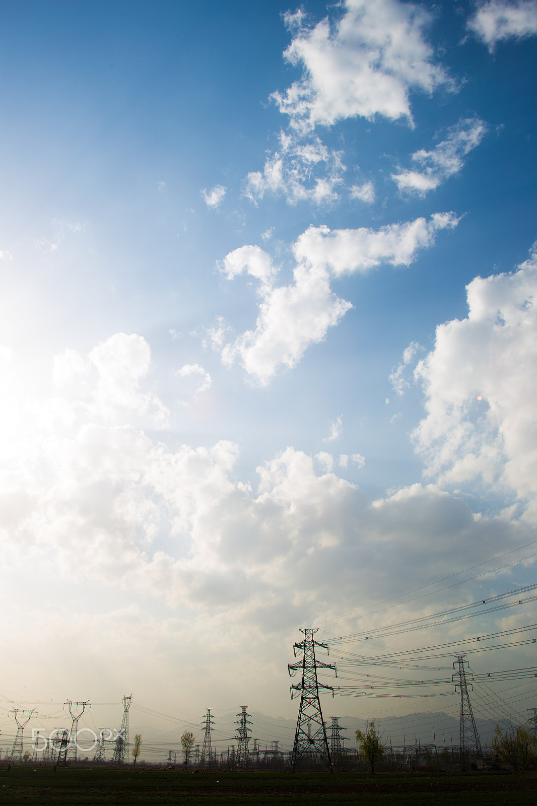 Canon EF 28-80mm f/2.8-4L sample photo. Electricity pylons photography