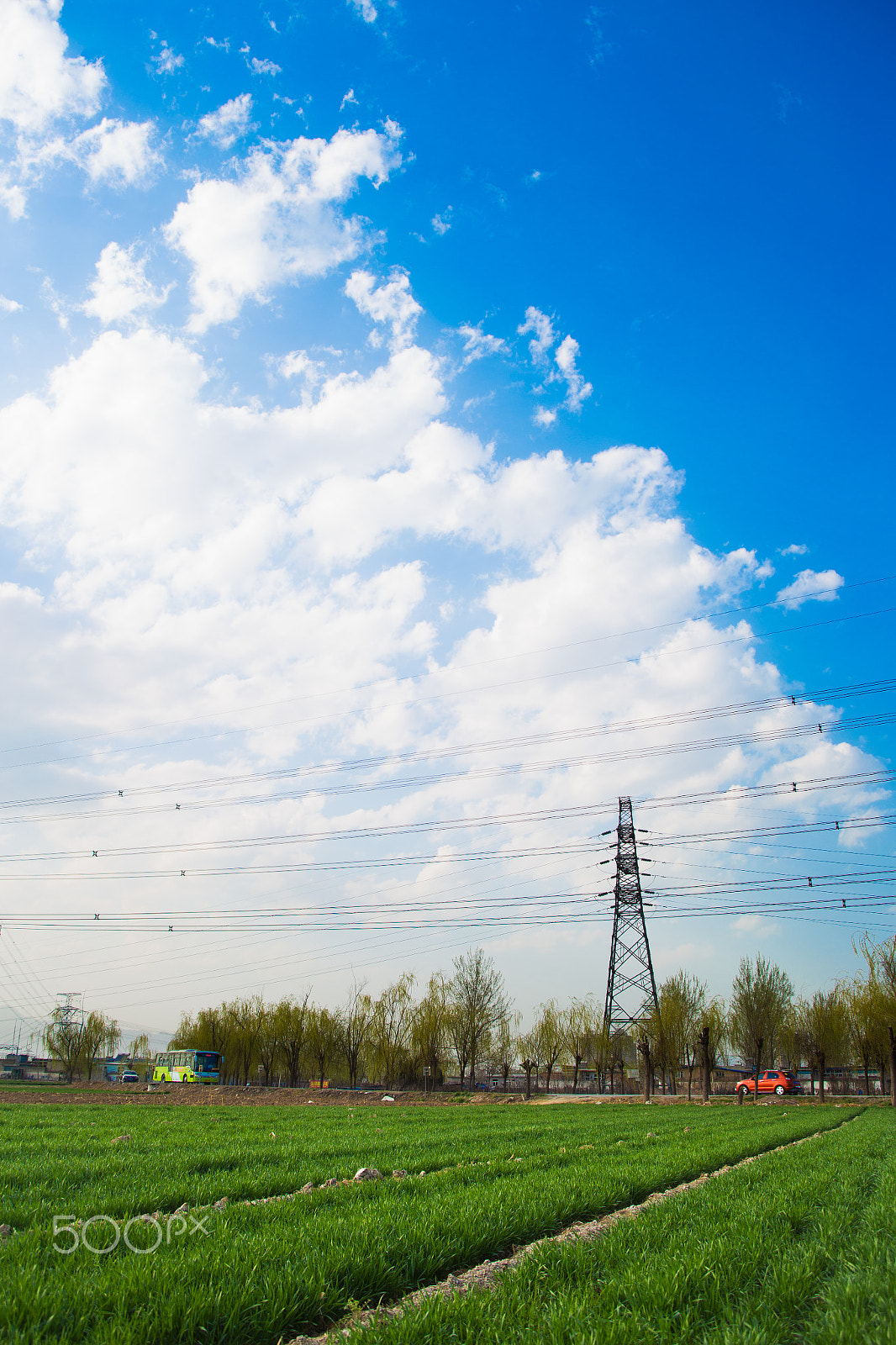 Canon EF 28-80mm f/2.8-4L sample photo. Electricity pylons photography