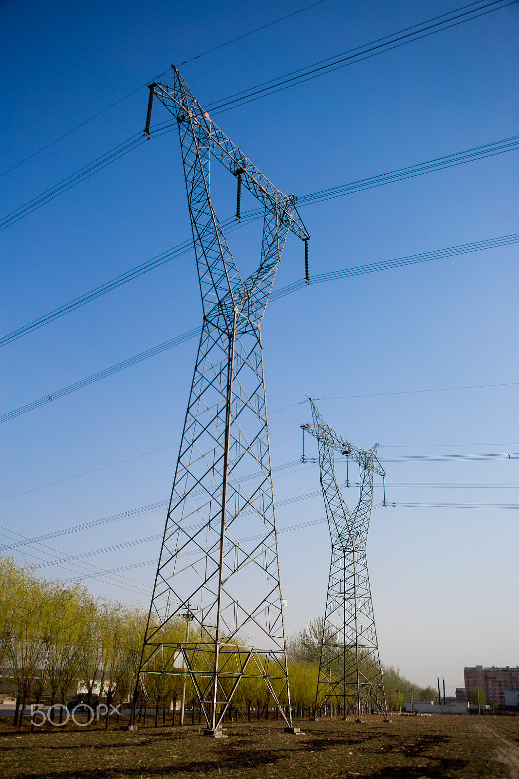 Canon EF 28-80mm f/2.8-4L sample photo. Electricity pylons photography