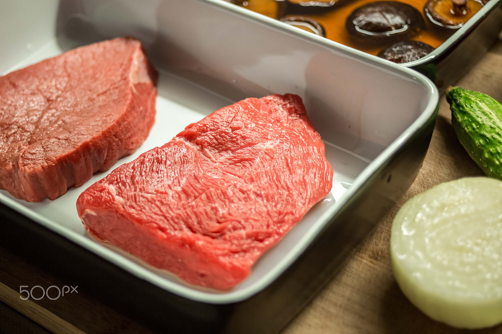 Canon EF 28-80mm f/2.8-4L sample photo. Ingredients on old chopping board photography