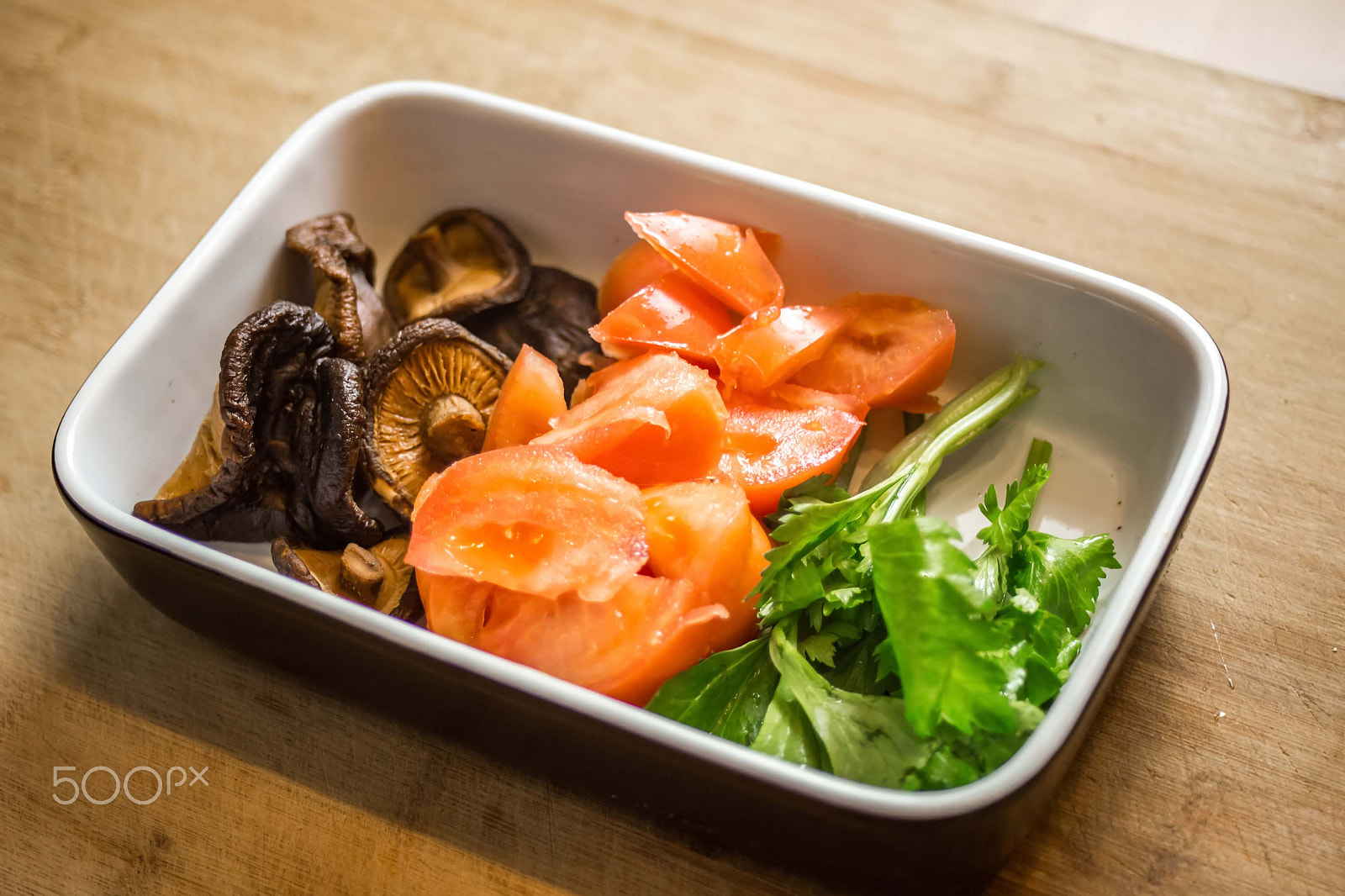 Canon EF 28-80mm f/2.8-4L sample photo. Ingredients on old chopping board photography