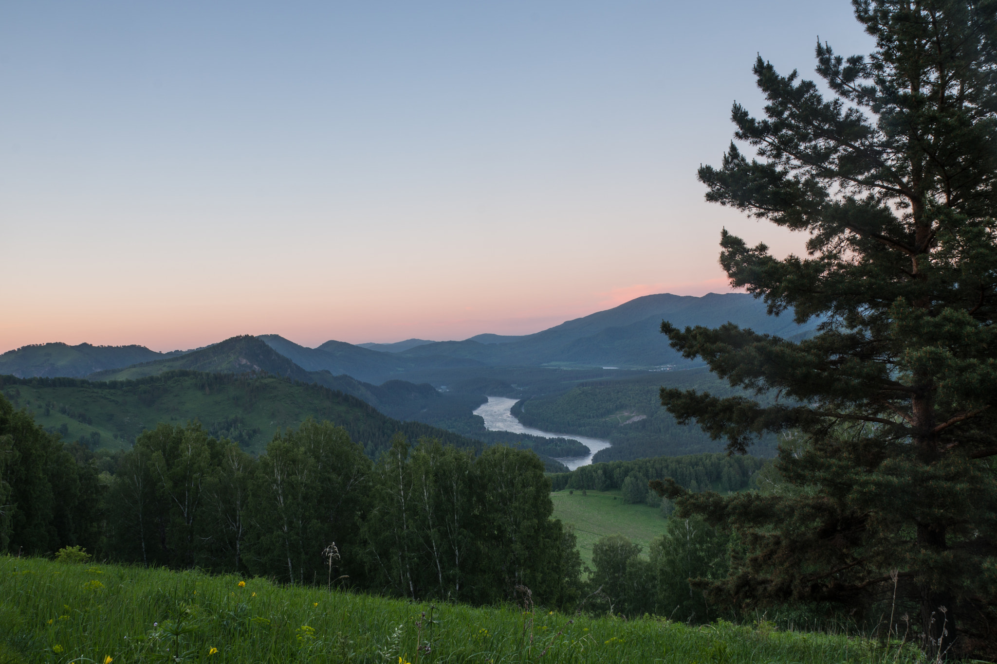 Sony Alpha a99 + Sony DT 16-50mm F2.8 SSM sample photo. Altay. katun'. sunset. photography