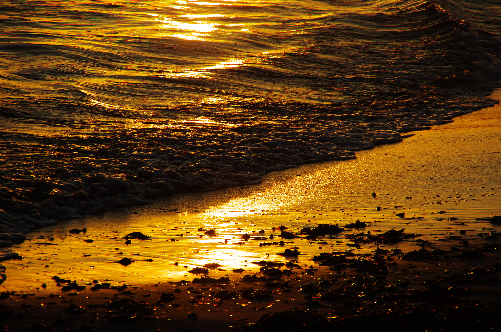 Pentax K-x sample photo. Sea and sunset photography
