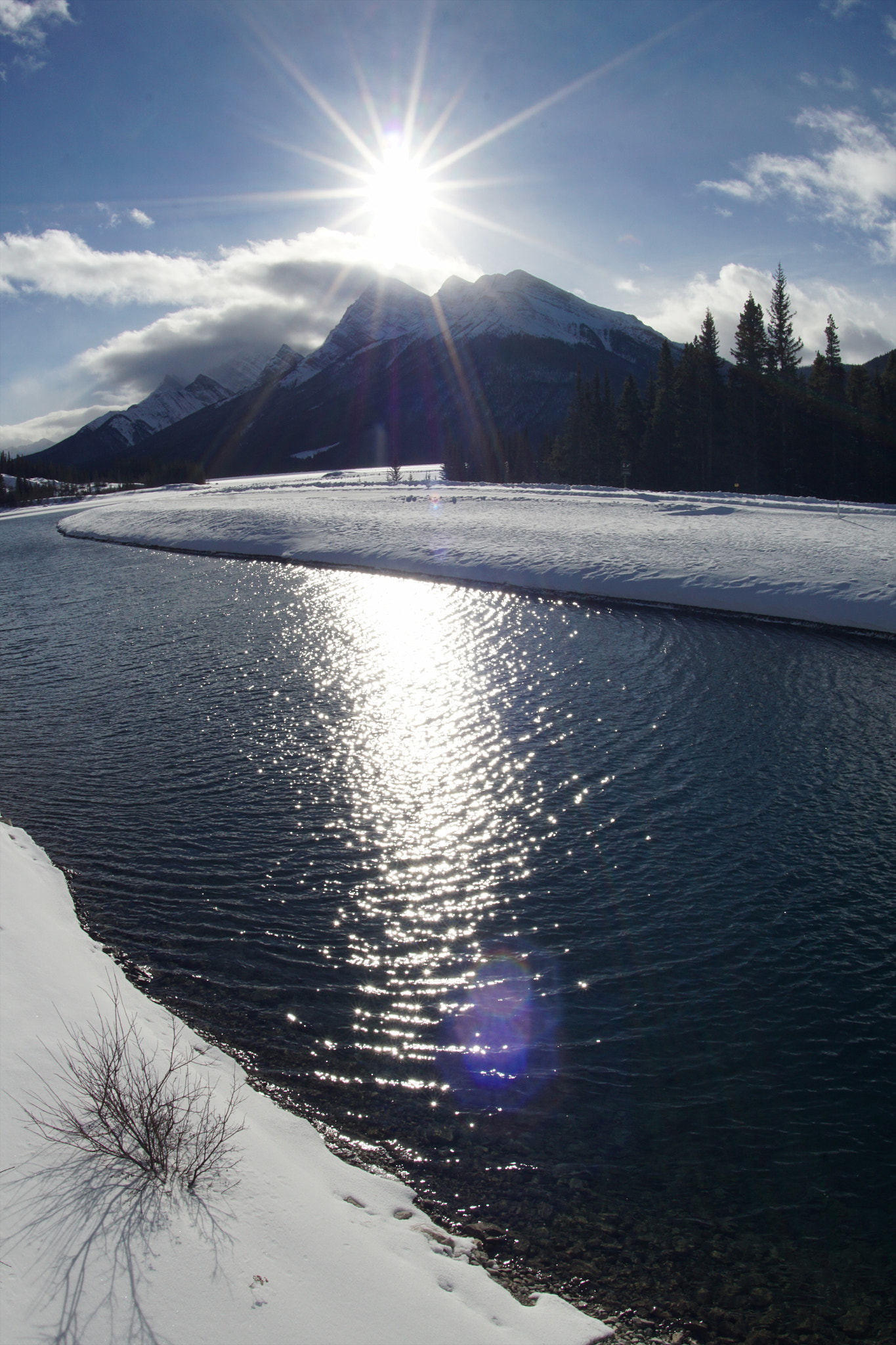 Sony ILCA-77M2 + Sony 16mm F2.8 Fisheye sample photo. Heading to spray lakes photography