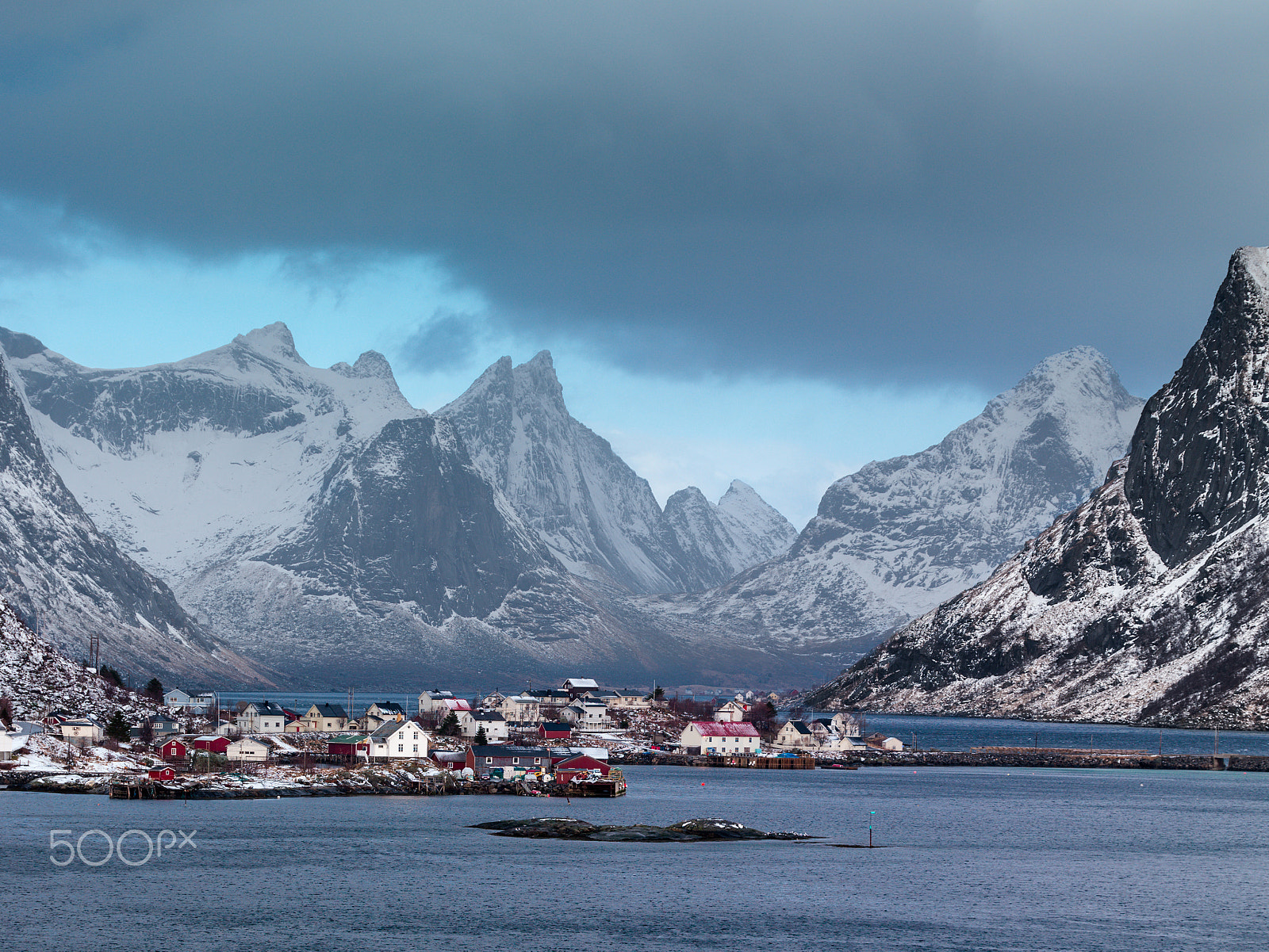 HC 50-110 sample photo. Lofoten frozen paradise, norway photography