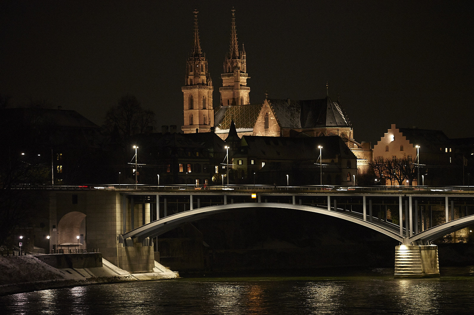 Canon EF 35-350mm F3.5-5.6L USM sample photo. Wettsteinbrücke mit münster photography