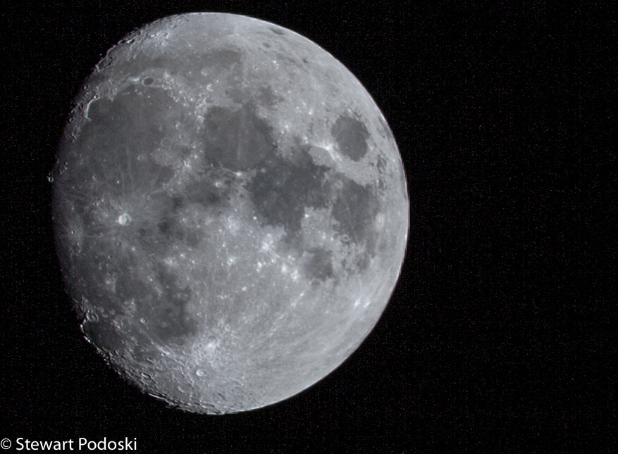 Canon EOS 5D Mark II + Canon EF 400mm F5.6L USM sample photo. Moon 20/01/16 photography