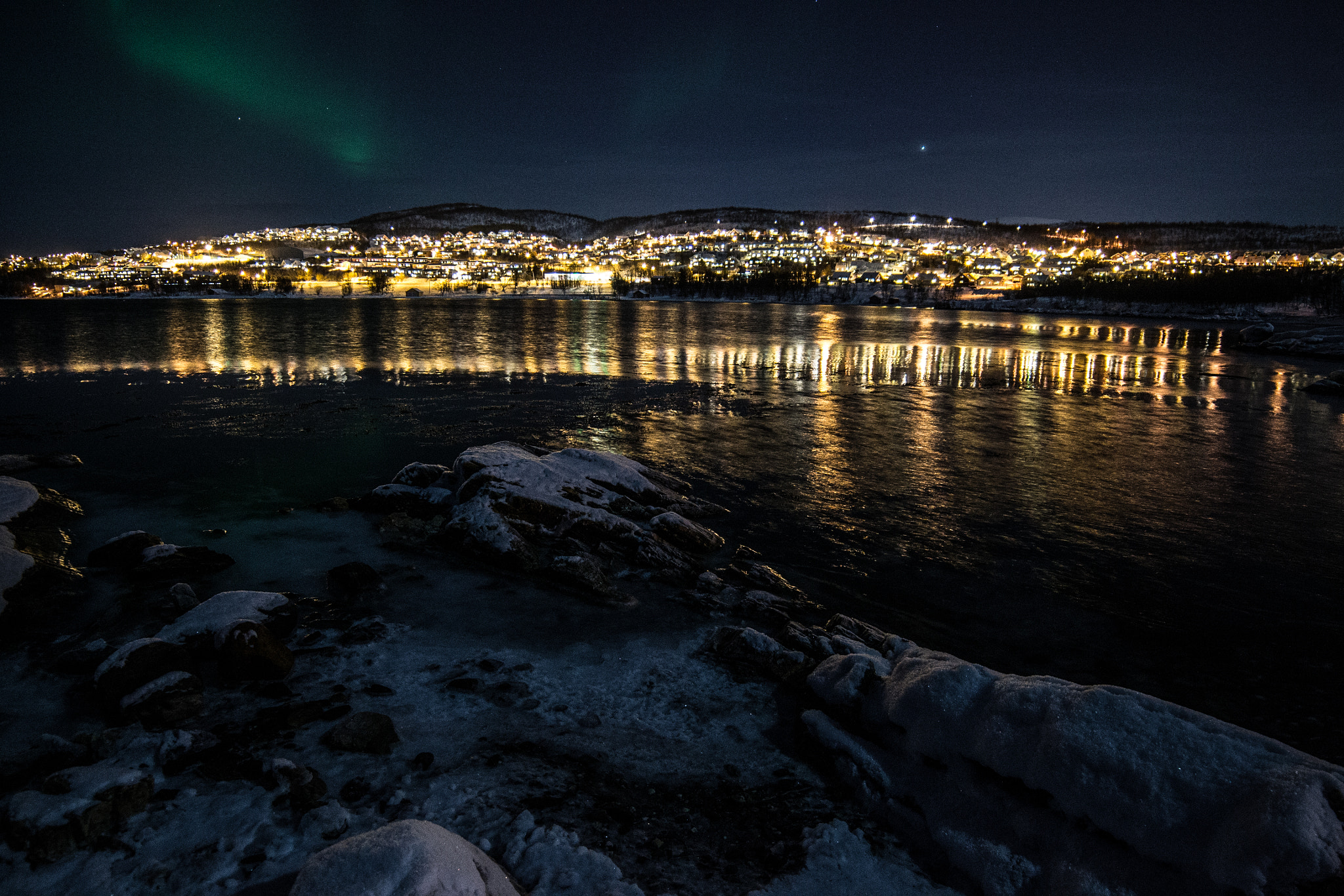 Samyang 14mm F2.8 ED AS IF UMC sample photo. Hamna in tromsø photography