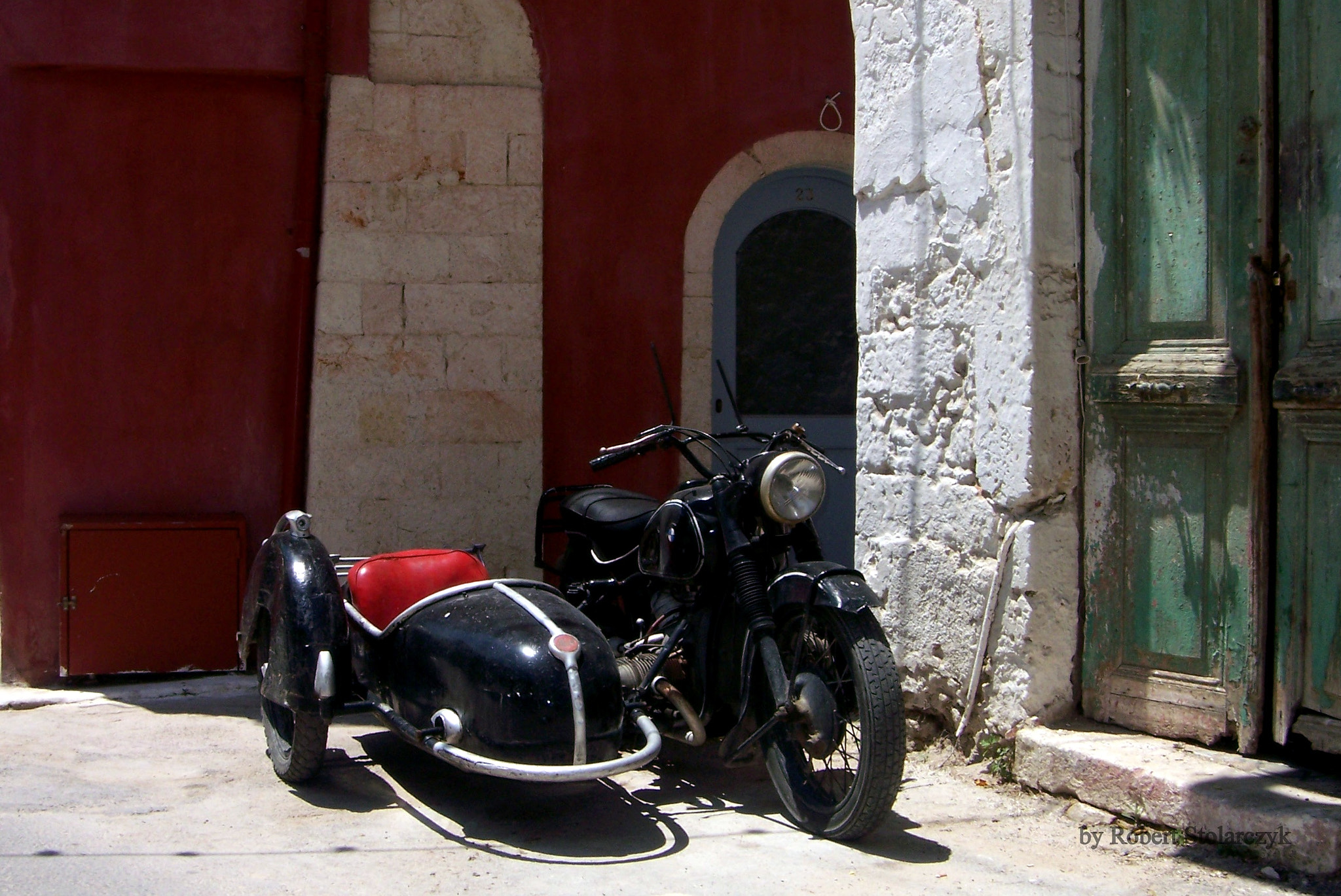 Kodak V610 DUAL LENS DIGITAL CAMERA sample photo. Motorcycle with a sidecar photography