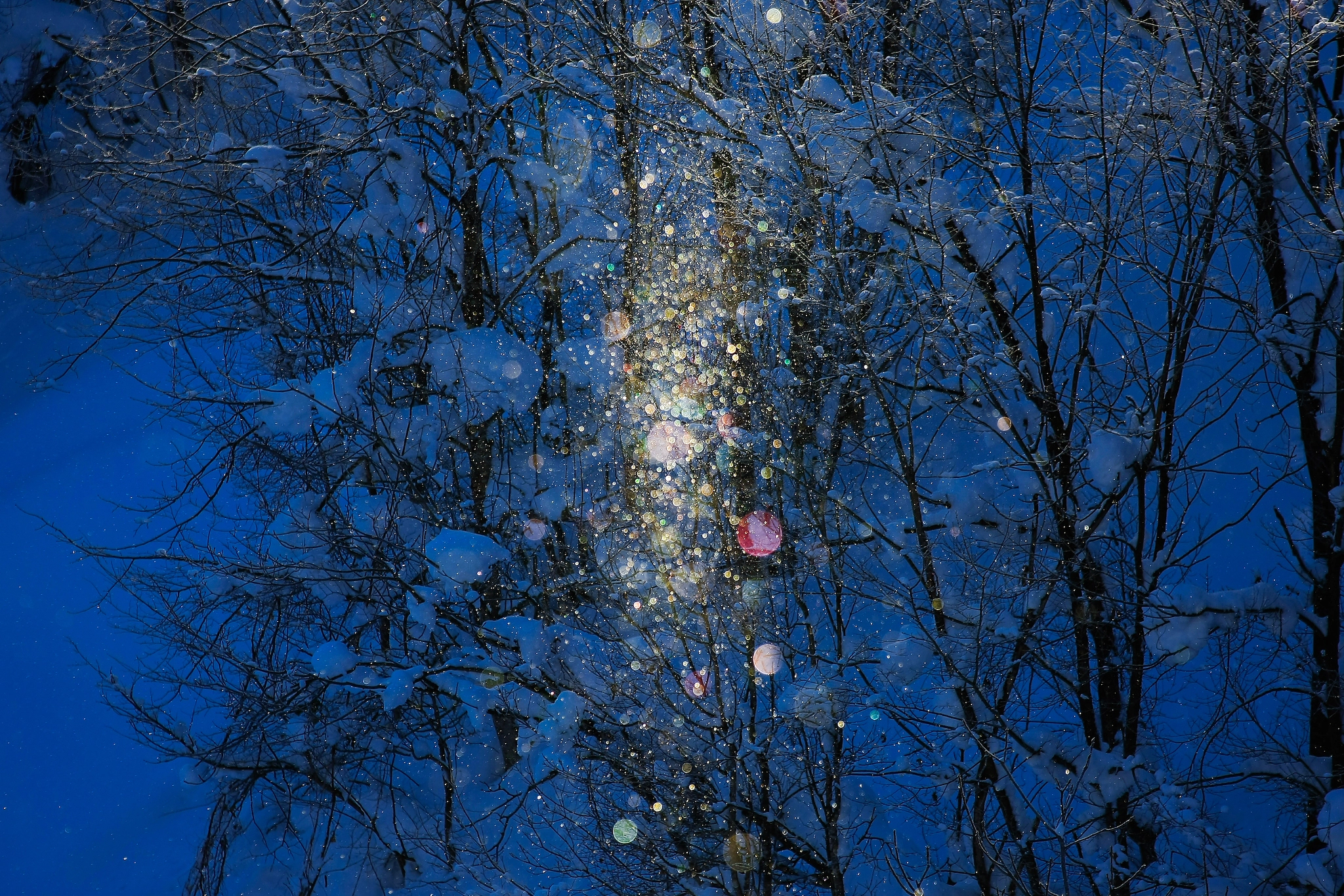 Sigma 70-200mm F2.8 EX DG OS HSM sample photo. Multicolored diamond dust photography
