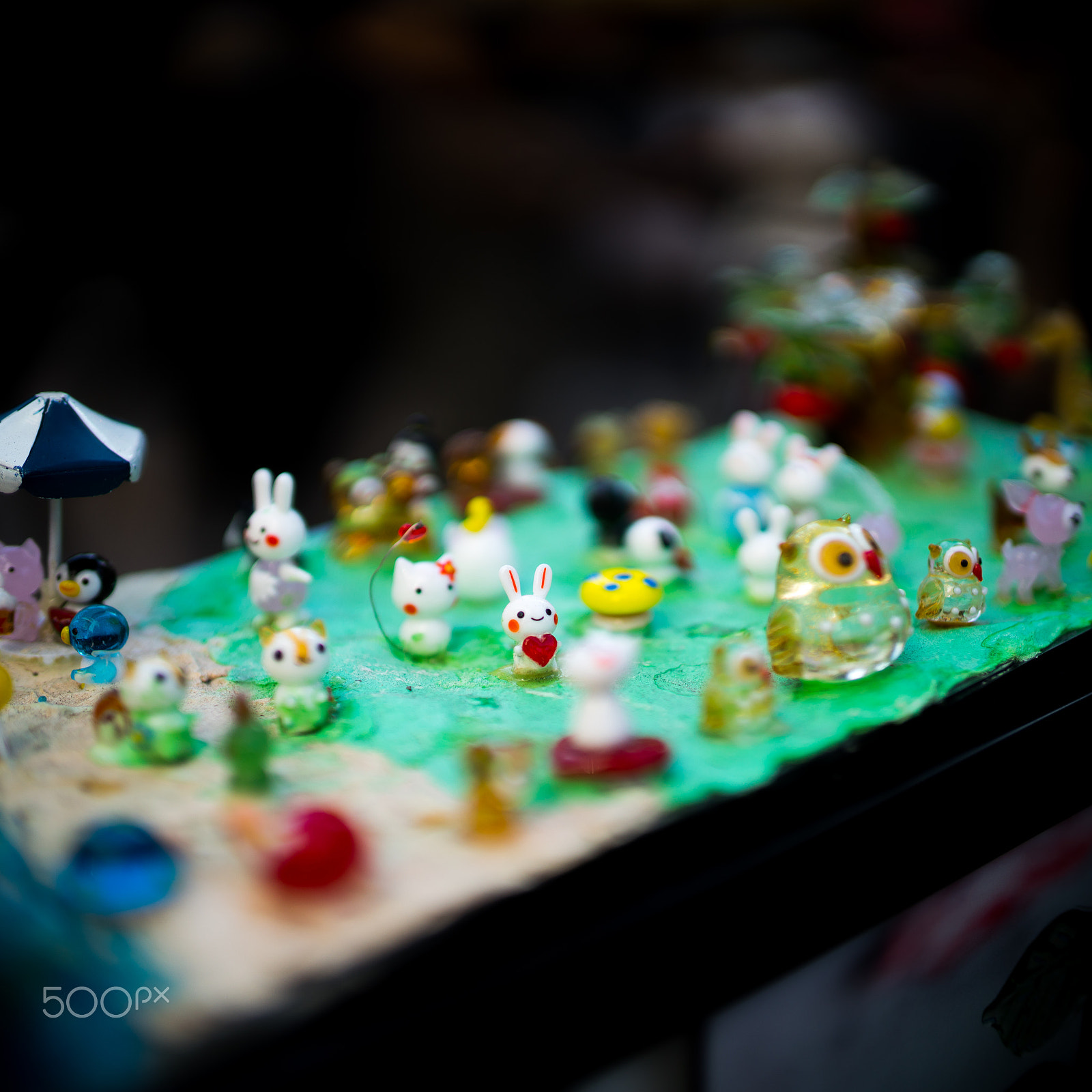 Sony a7R II + Canon EF 35mm F1.4L USM sample photo. Kawaii figurines photography