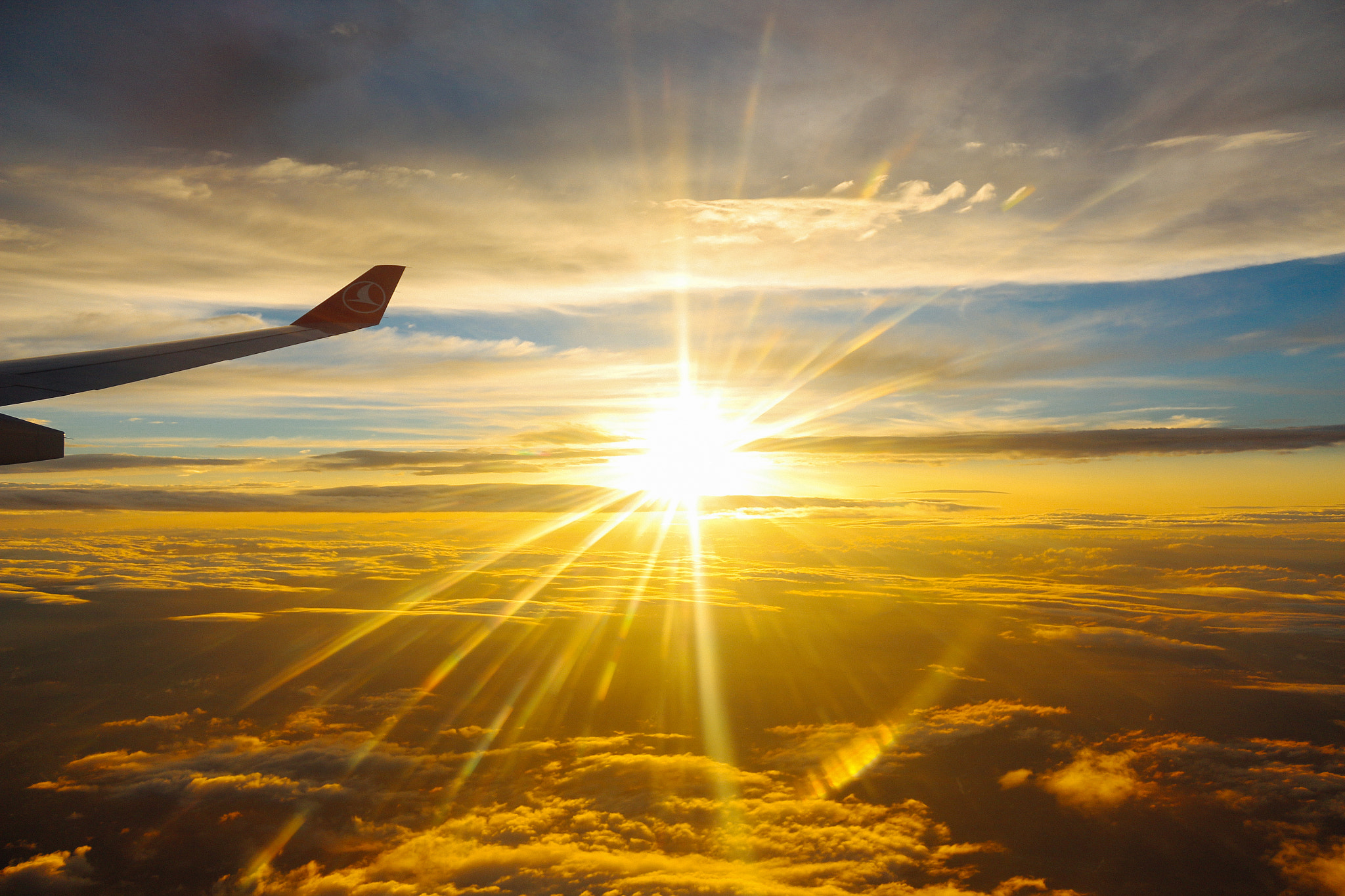 Canon EOS 700D (EOS Rebel T5i / EOS Kiss X7i) sample photo. The great sunset from a airplane photography