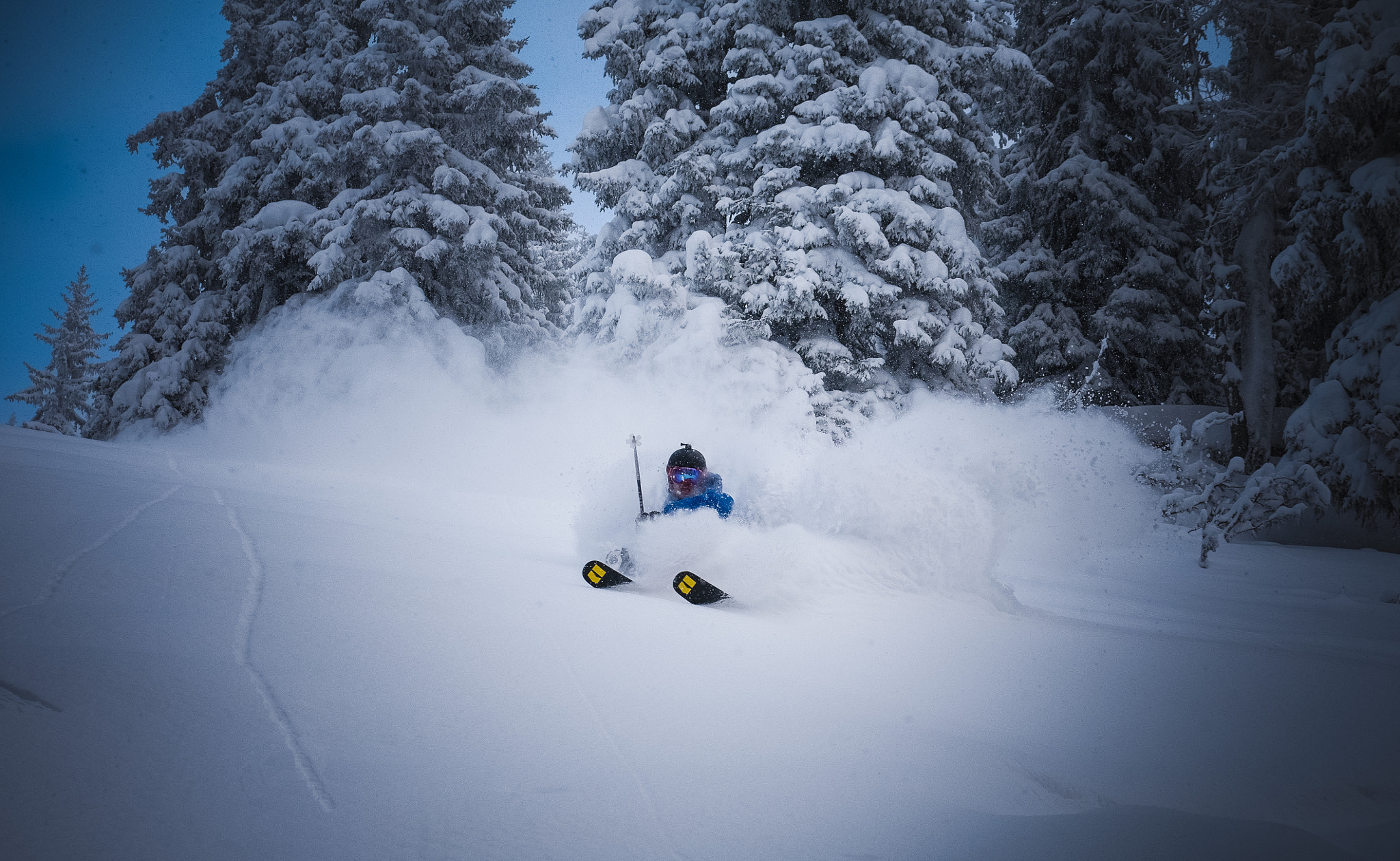 Panasonic DMC-G70 sample photo. Powder skiing -  opening at saalbach hinterglemm photography