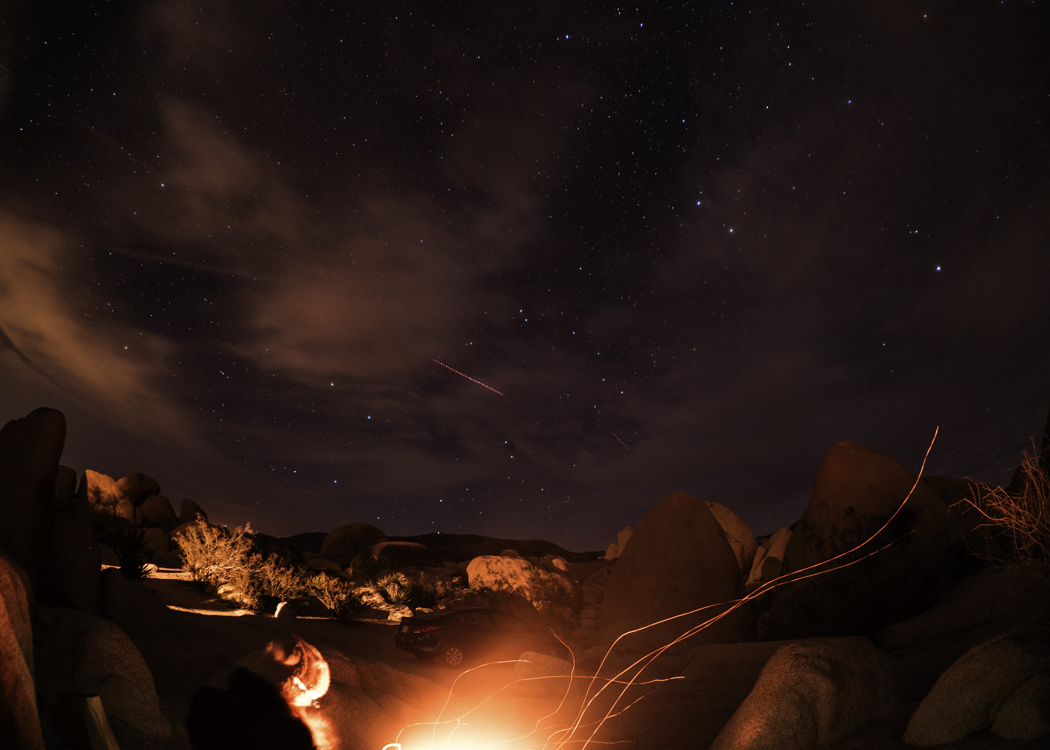 FE 16mm F3.5 Fisheye sample photo. Joshua tree at night photography