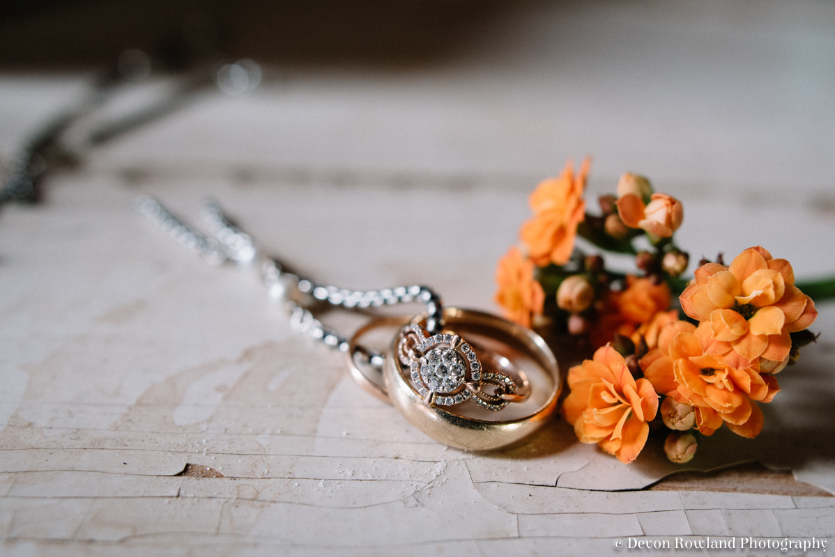 Nikon D750 + Sigma 24mm F1.8 EX DG Aspherical Macro sample photo. Rings and boutonnière photography