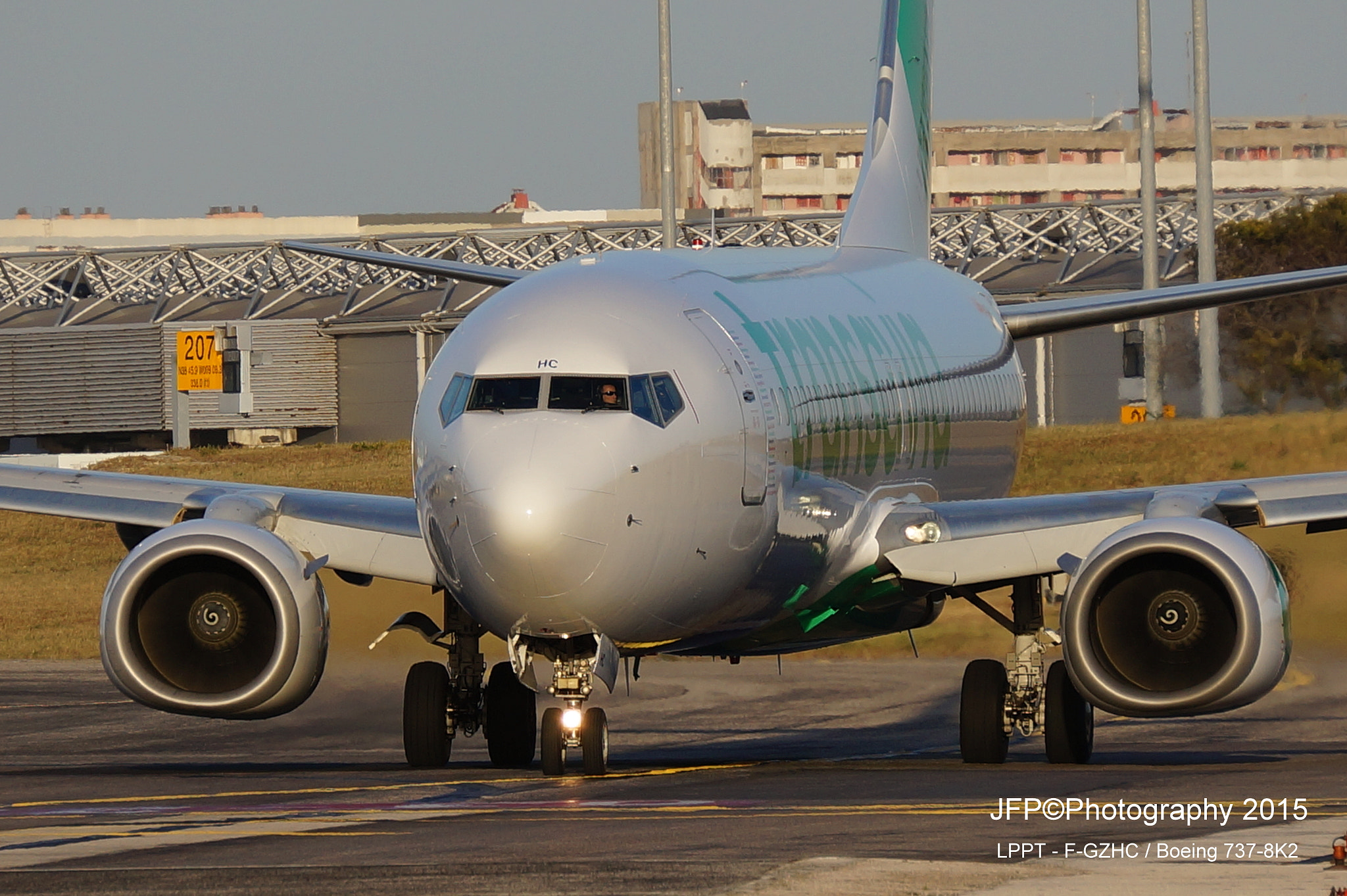 Sony E 55-210mm F4.5-6.3 OSS sample photo. Transavia f gzhc boeing k photography