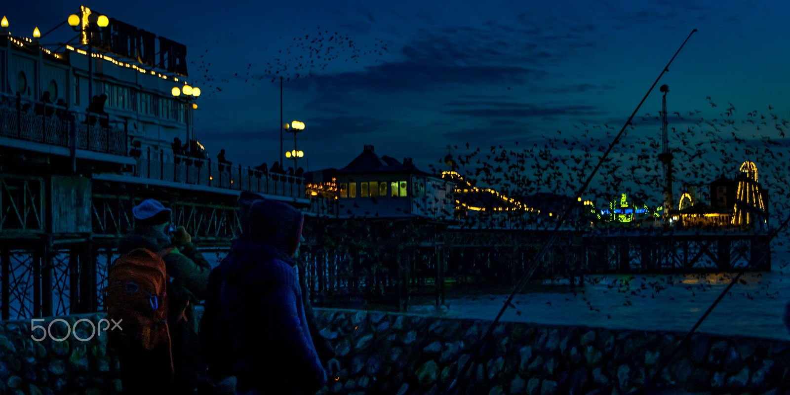 Sony a7R + Sony E 18-200mm F3.5-6.3 OSS sample photo. Fishing by the pier photography