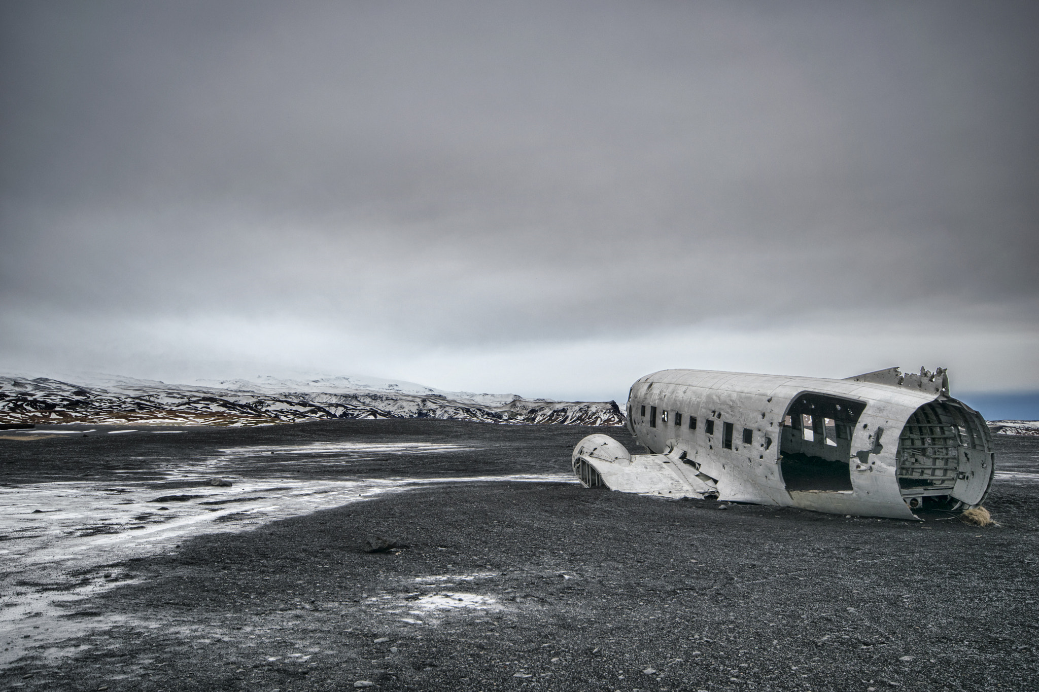 Sigma 10-20mm F4-5.6 EX DC HSM sample photo. Sólheimasandur plane crash photography