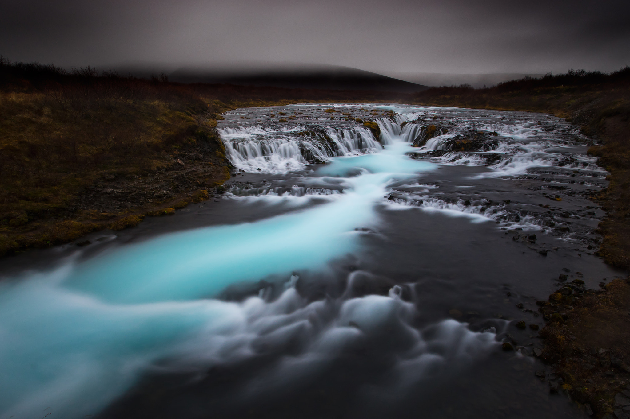 Sony a7 + Canon EF 17-40mm F4L USM sample photo. Bruarfoss, iceland photography