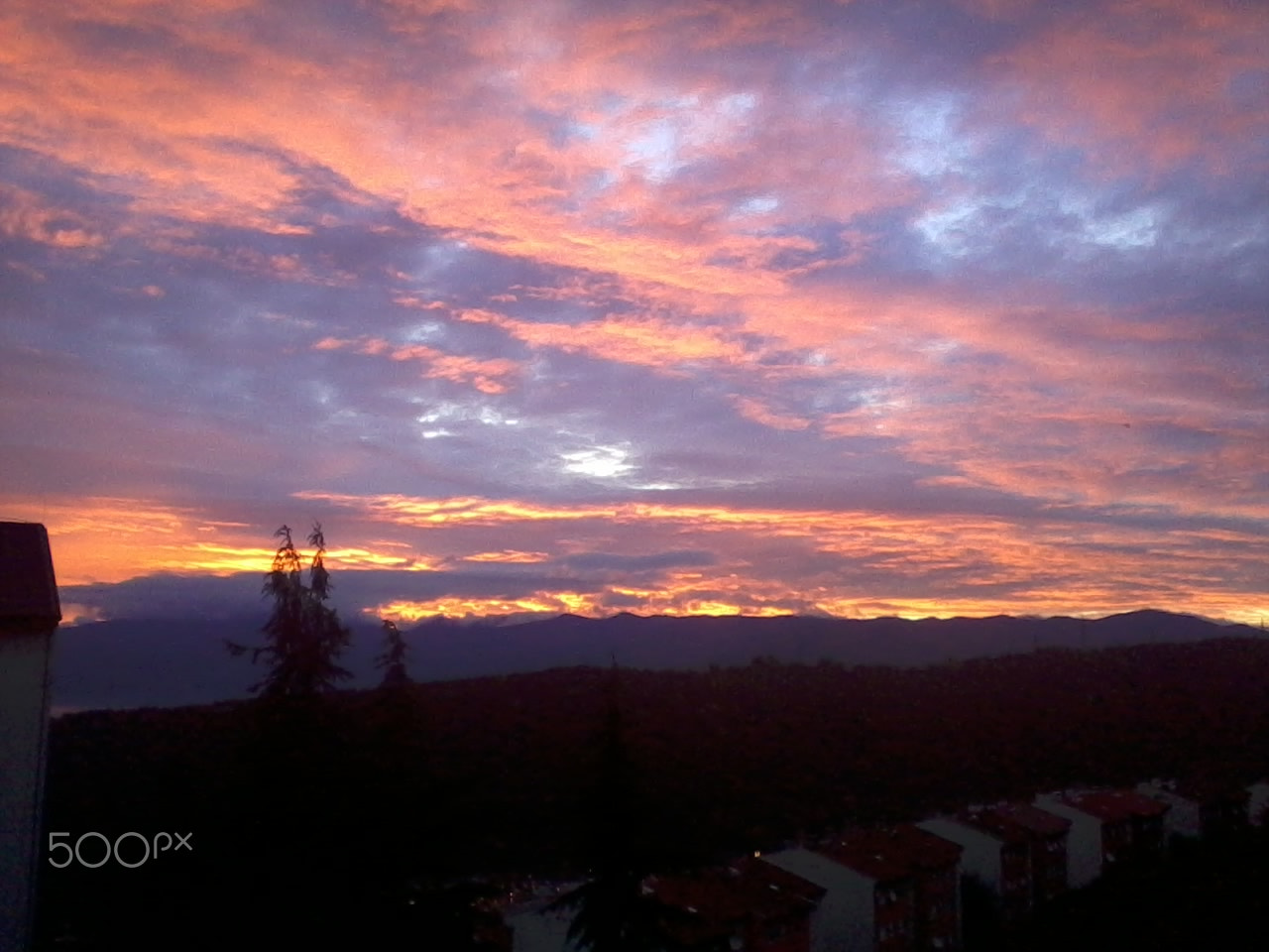 Samsung Galaxy Pocket sample photo. Red rijeka sunset photography