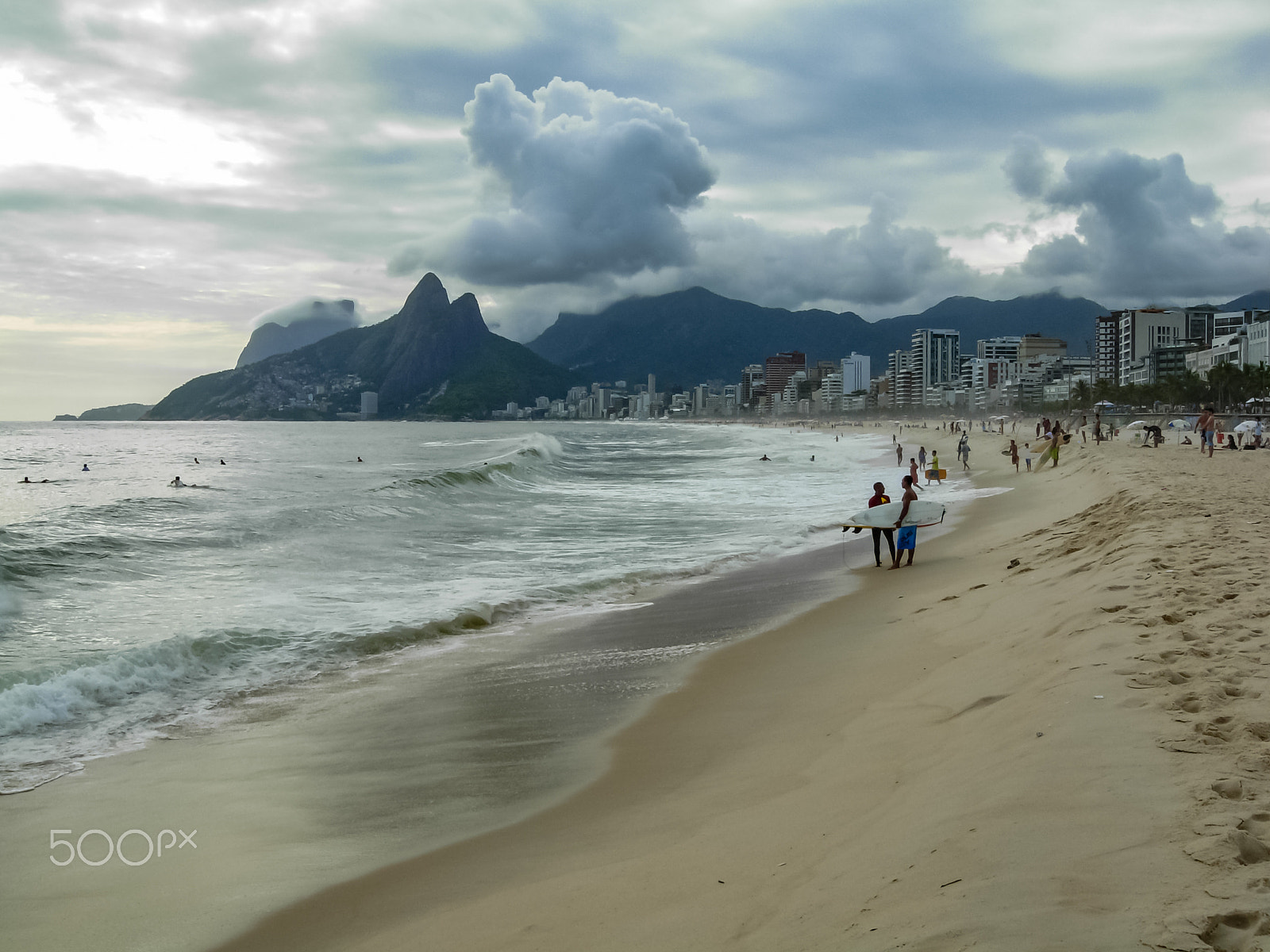 Nikon COOLPIX P3 sample photo. Brazilian famous ipanema beach in beautiful  tropical rio de janeiro  photography