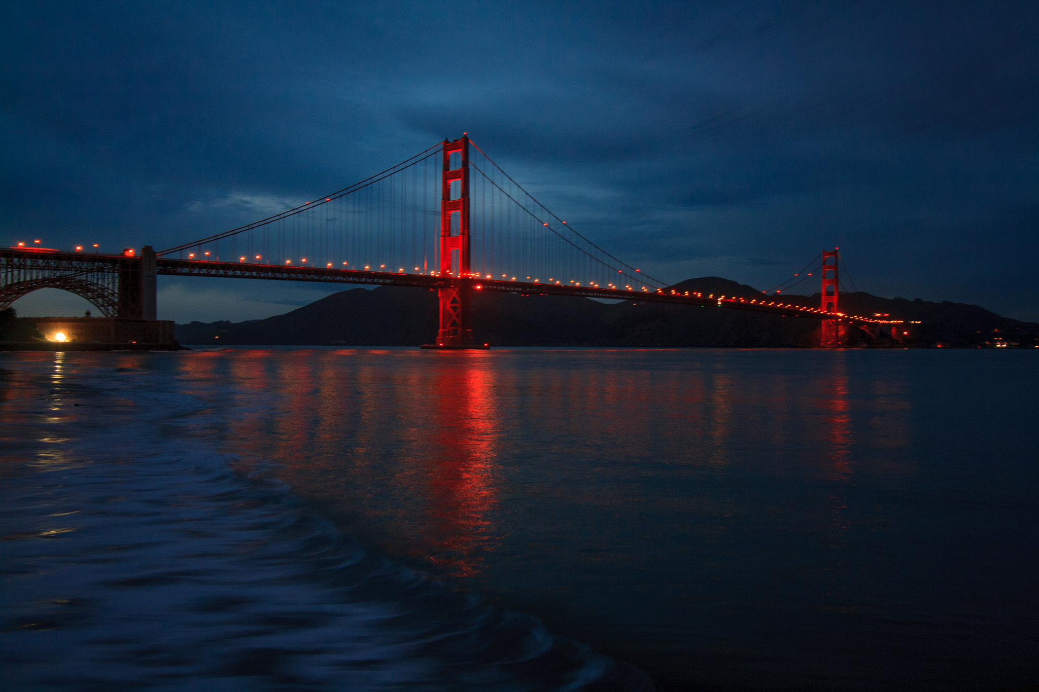 Canon EF-S 10-18mm F4.5–5.6 IS STM sample photo. Golden gate night photography