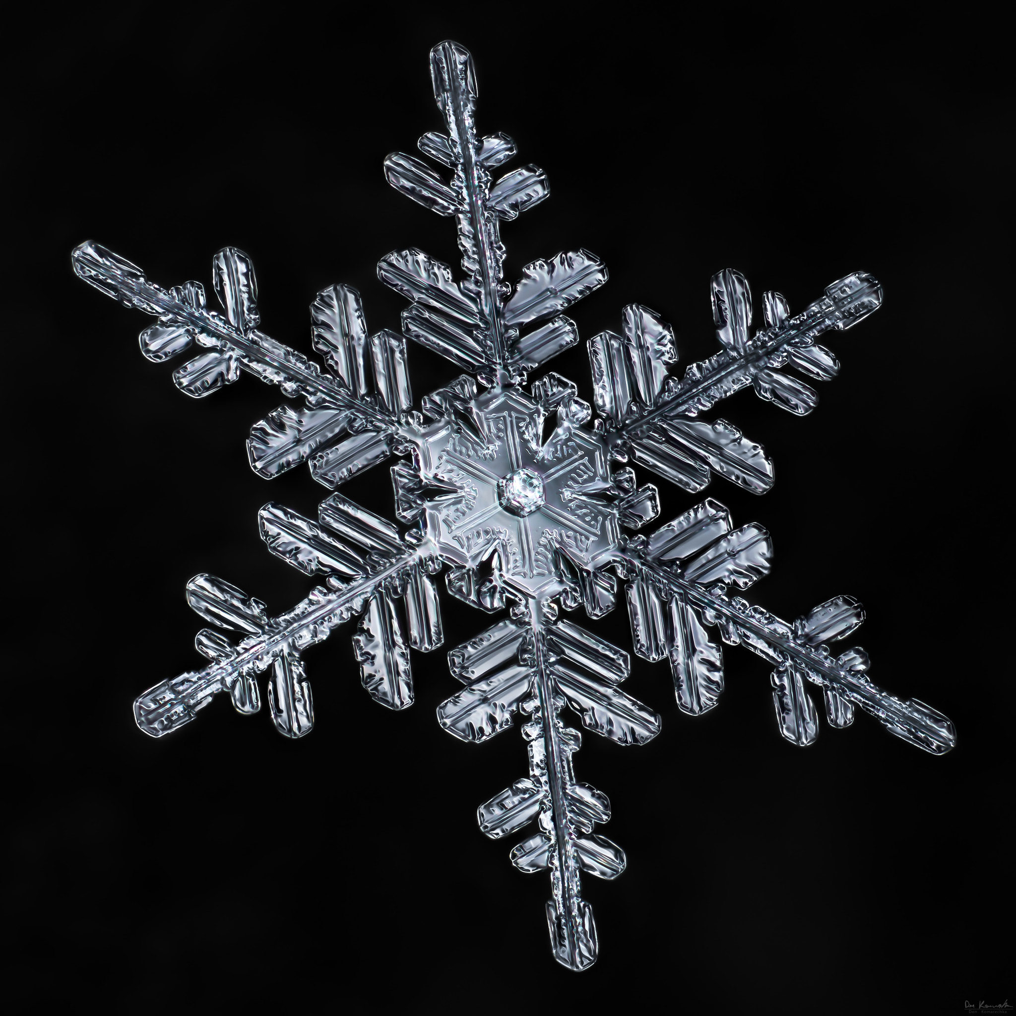Canon MP-E 65mm F2.5 1-5x Macro Photo sample photo. Snowflake-a-day #52 photography