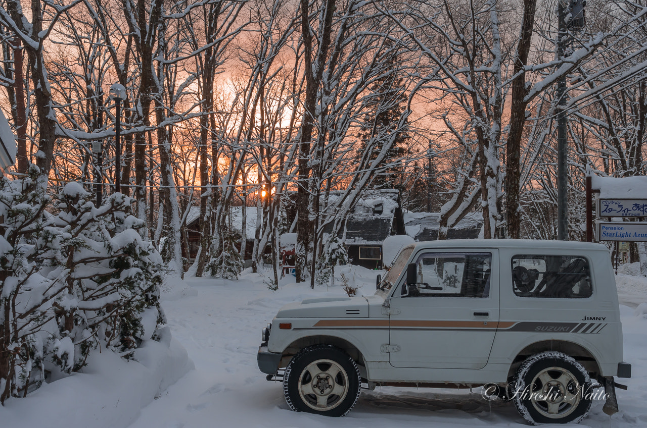 Ricoh GXR A16 sample photo. Jimny in the snow world photography