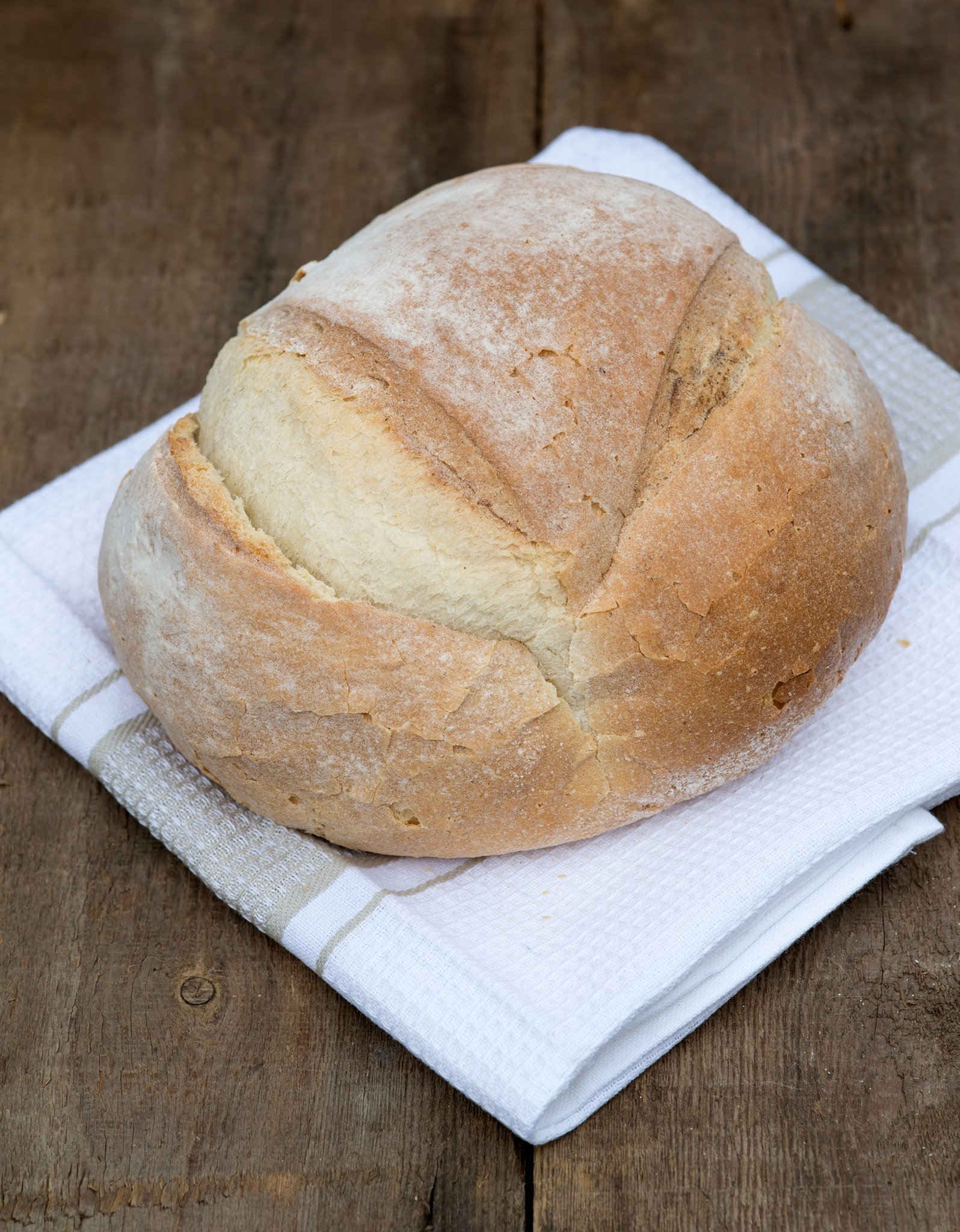 Nikon D600 + Sigma 105mm F2.8 EX DG Macro sample photo. Freshly baked french pain de campagne loaf of bread photography