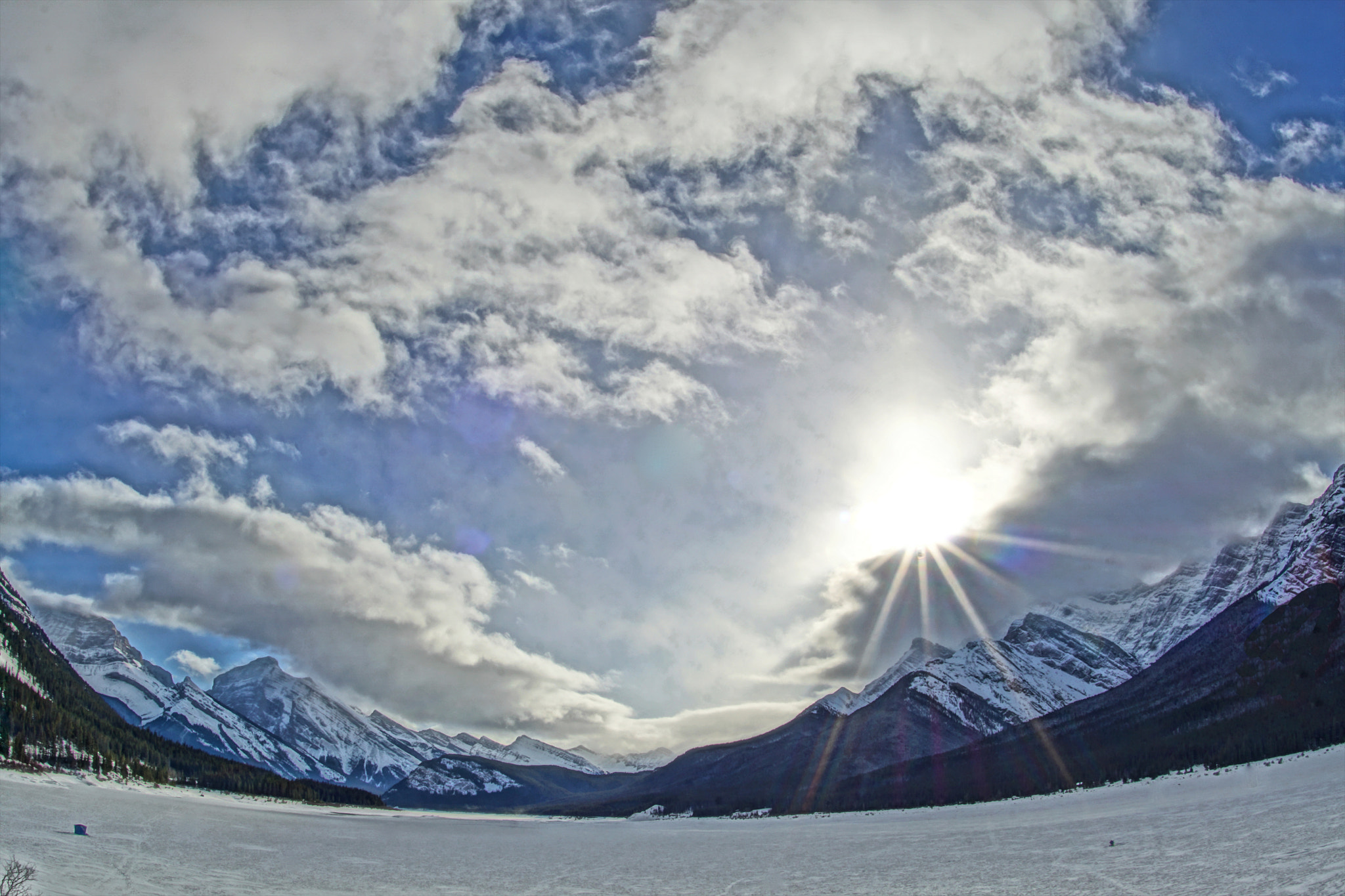 Sony ILCA-77M2 + Sony 16mm F2.8 Fisheye sample photo. Spray lakes photography