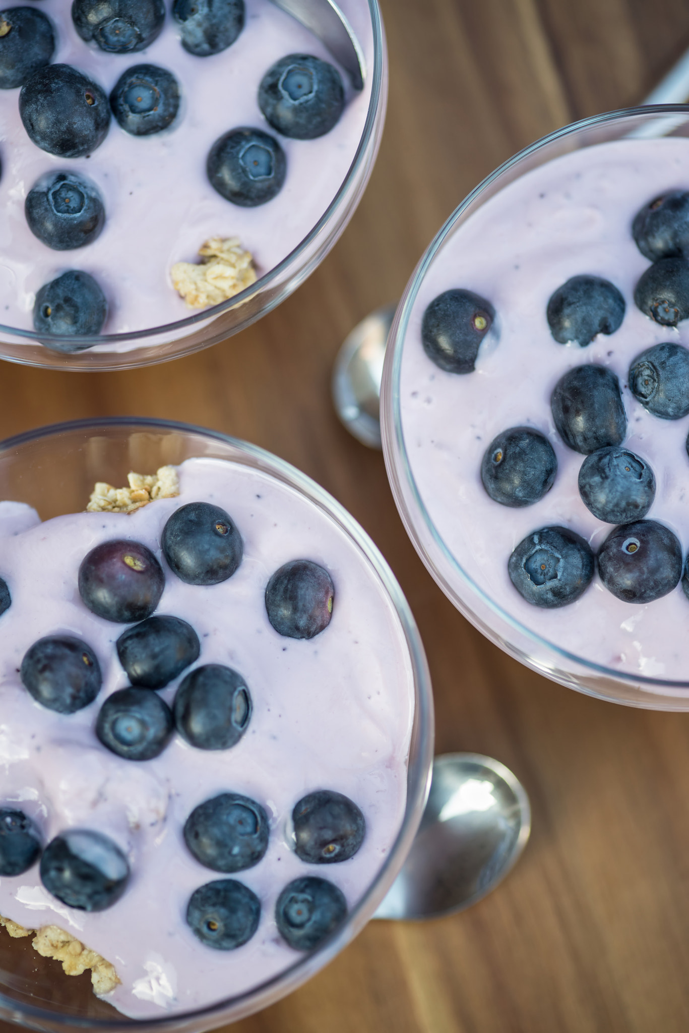 Nikon D600 + Sigma 105mm F2.8 EX DG Macro sample photo. Vanilla yoghurt with fresh blueberries for breakfast photography